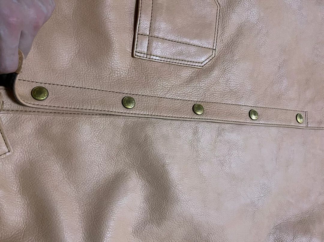 Tetsunori Tawaraya tan leather shirt jacket with pockets Size US M / EU 48-50 / 2 - 7 Thumbnail