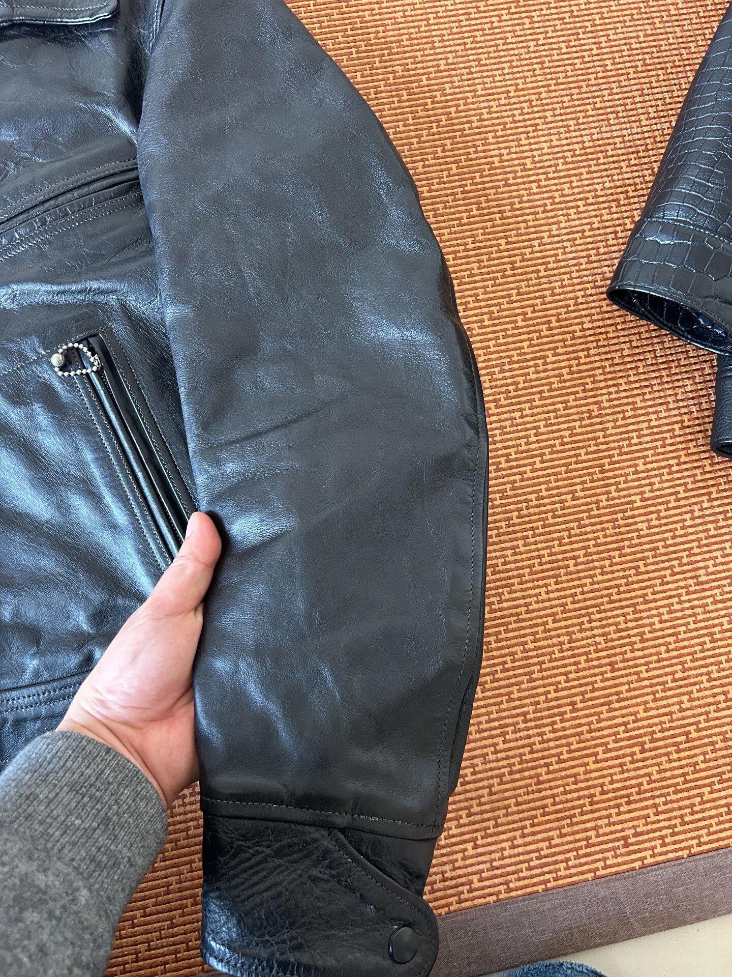 Freewheelers high-quality black leather jacket by freewheelers Size US M / EU 48-50 / 2 - 6 Thumbnail