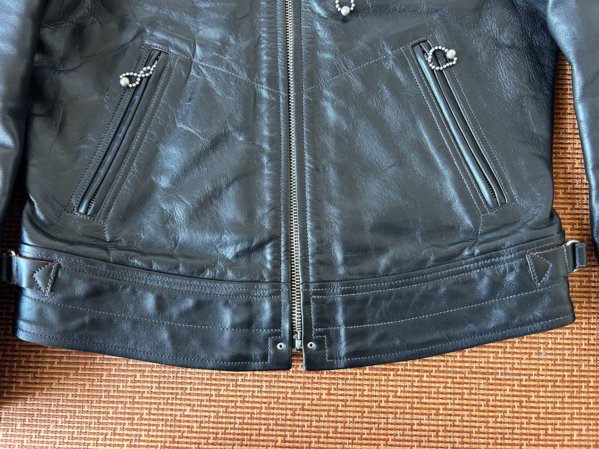 Freewheelers high-quality black leather jacket by freewheelers Size US M / EU 48-50 / 2 - 5 Thumbnail