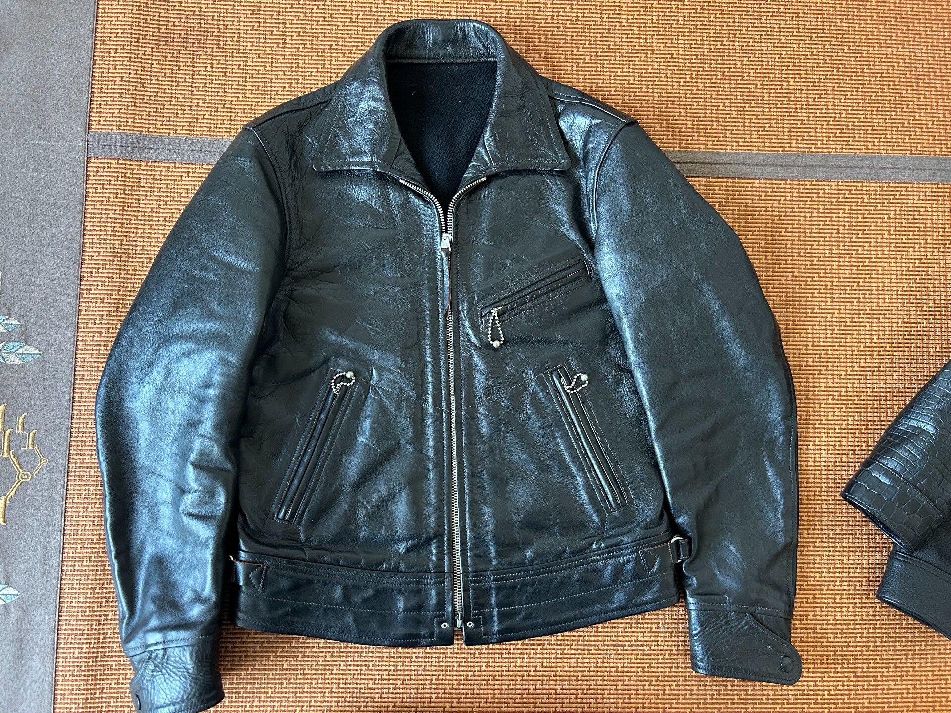Freewheelers high-quality black leather jacket by freewheelers Size US M / EU 48-50 / 2 - 2 Thumbnail