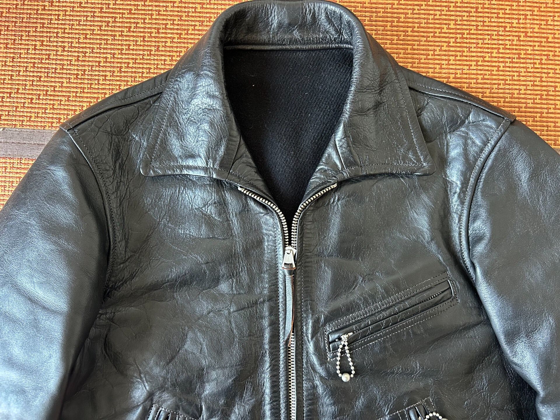Freewheelers high-quality black leather jacket by freewheelers Size US M / EU 48-50 / 2 - 4 Thumbnail