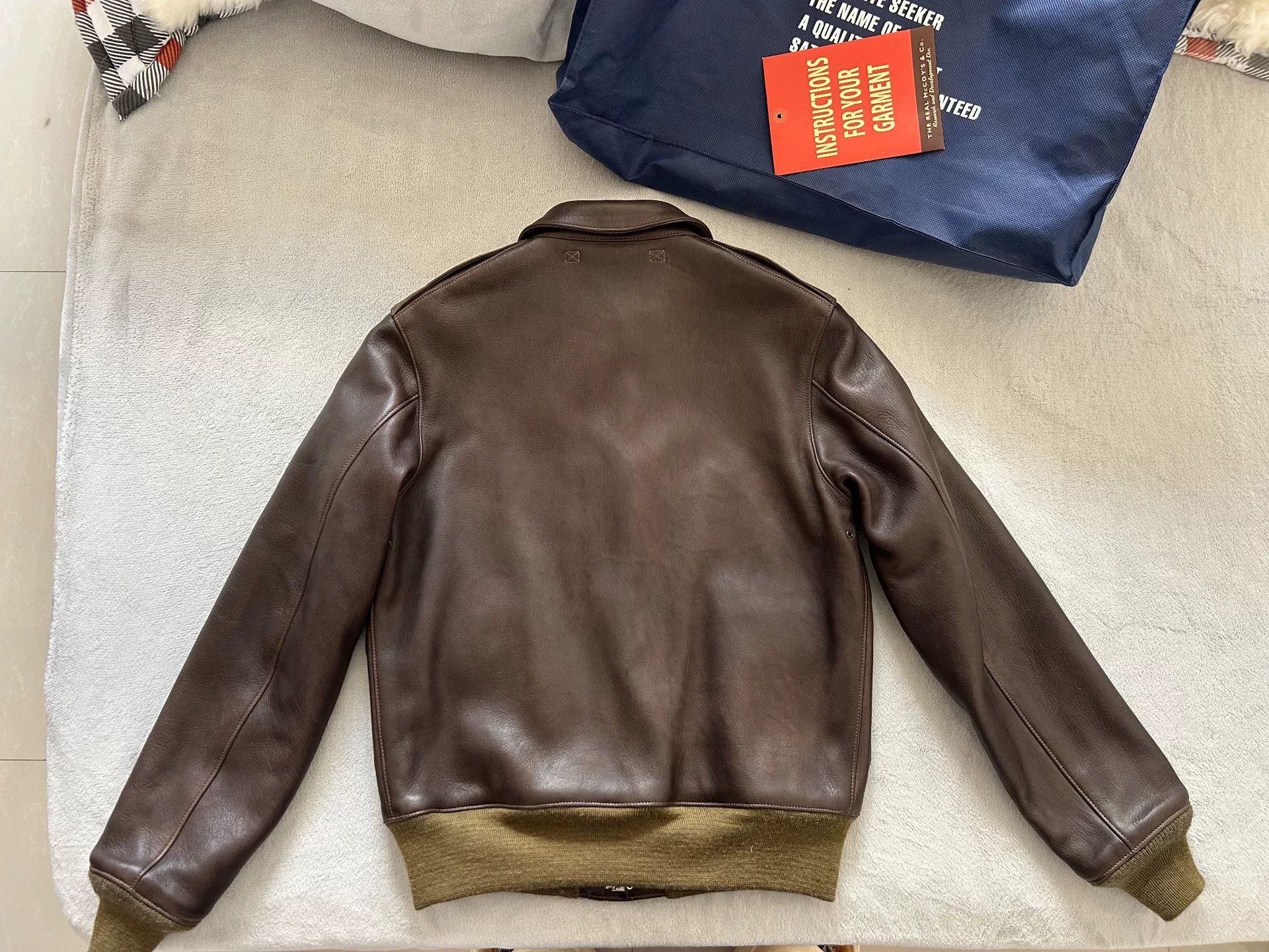 The Real McCoy's real mccoy A2 brown leather jacket Size US M / EU 48-50 / 2 - 3 Thumbnail