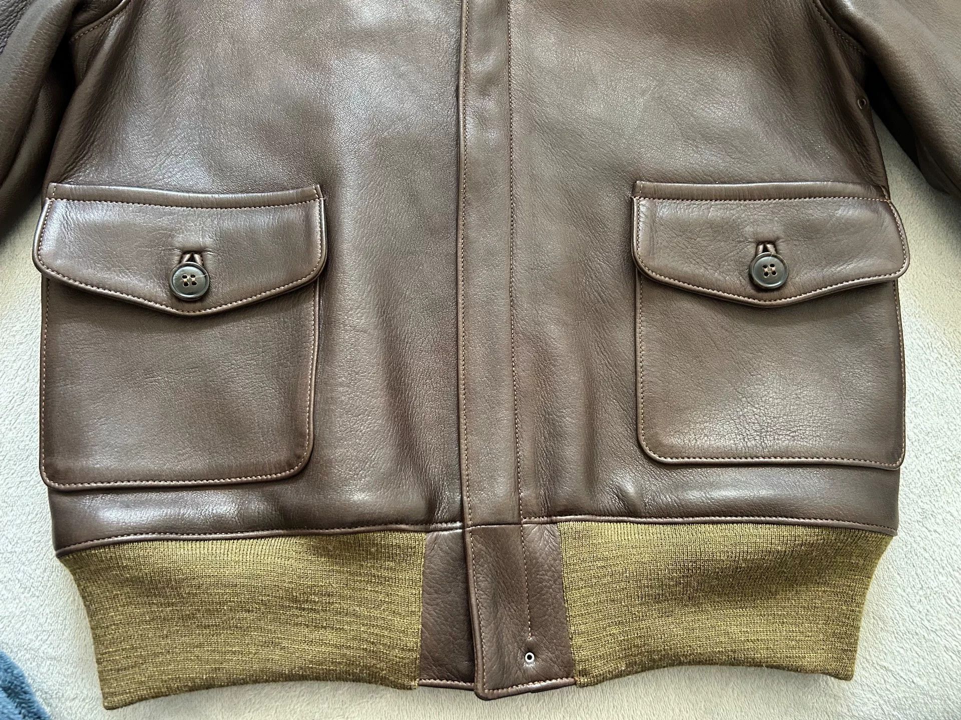 The Real McCoy's real mccoy A2 brown leather jacket Size US M / EU 48-50 / 2 - 4 Thumbnail