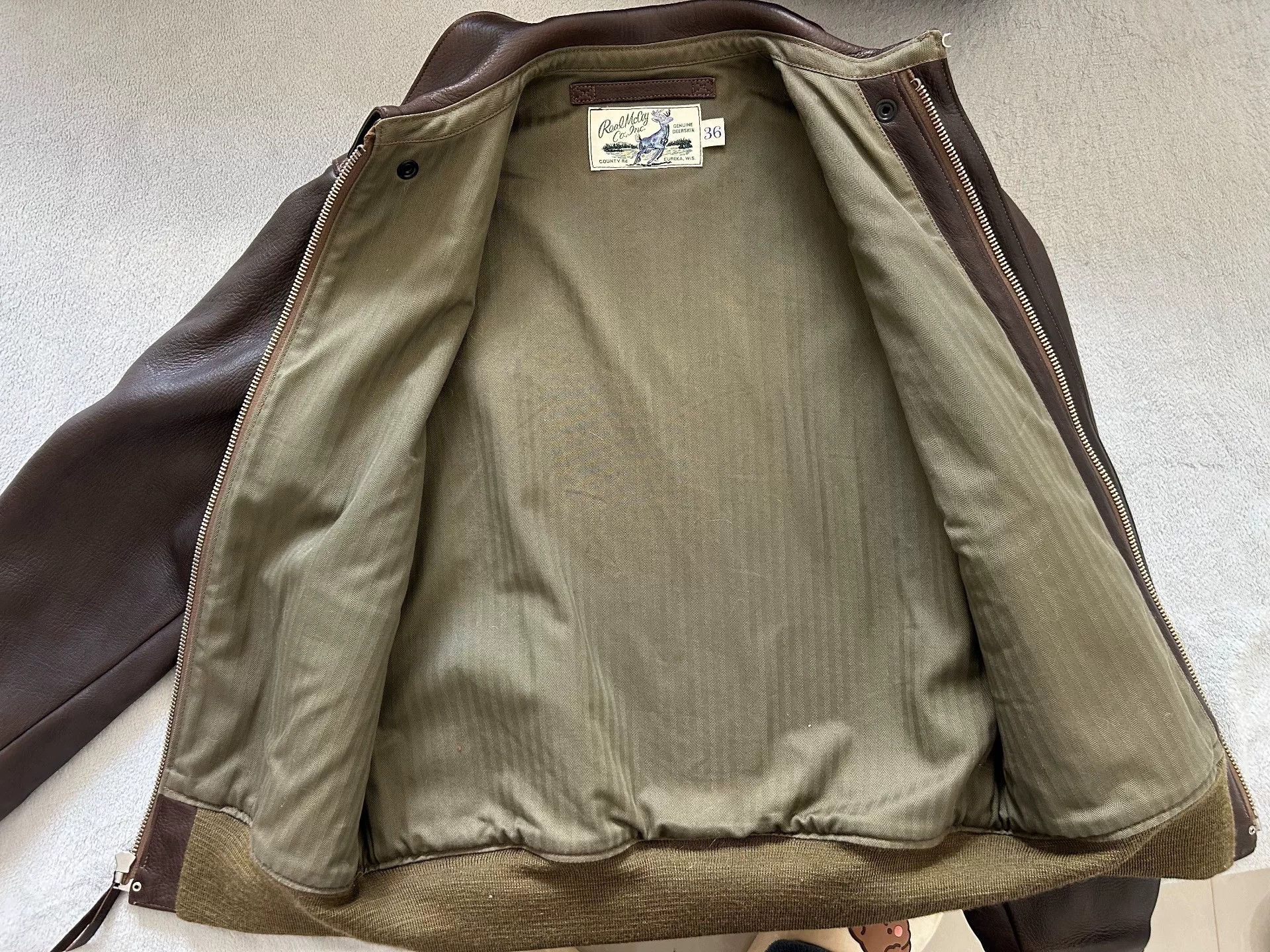 The Real McCoy's real mccoy A2 brown leather jacket Size US M / EU 48-50 / 2 - 5 Thumbnail