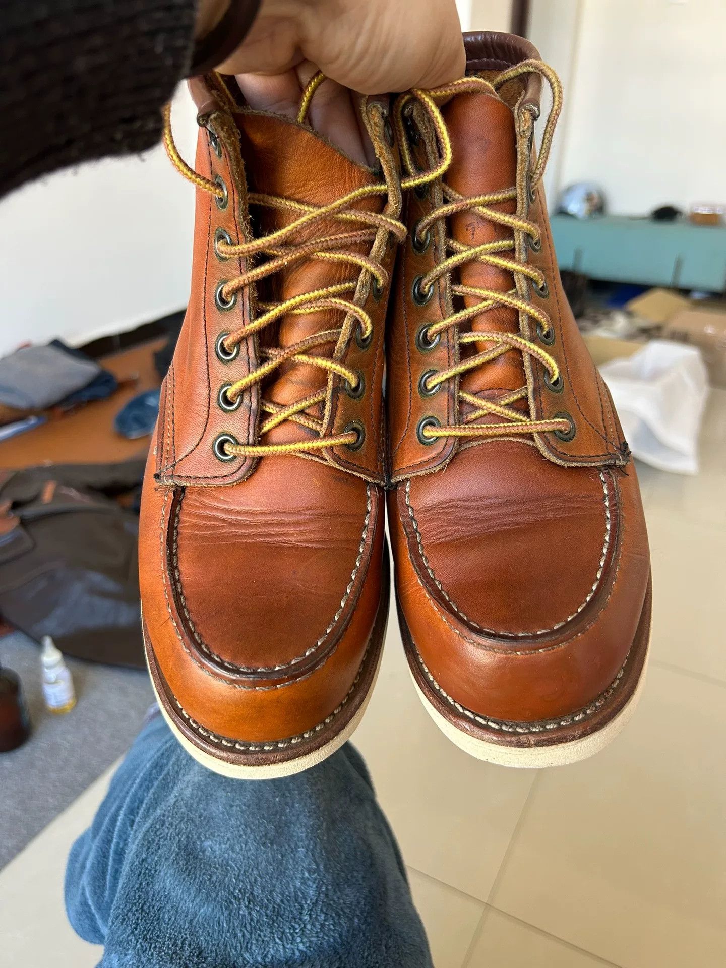 Red Wing redwing 875 leather boots size 6D Size US 6 / EU 39 - 7 Thumbnail