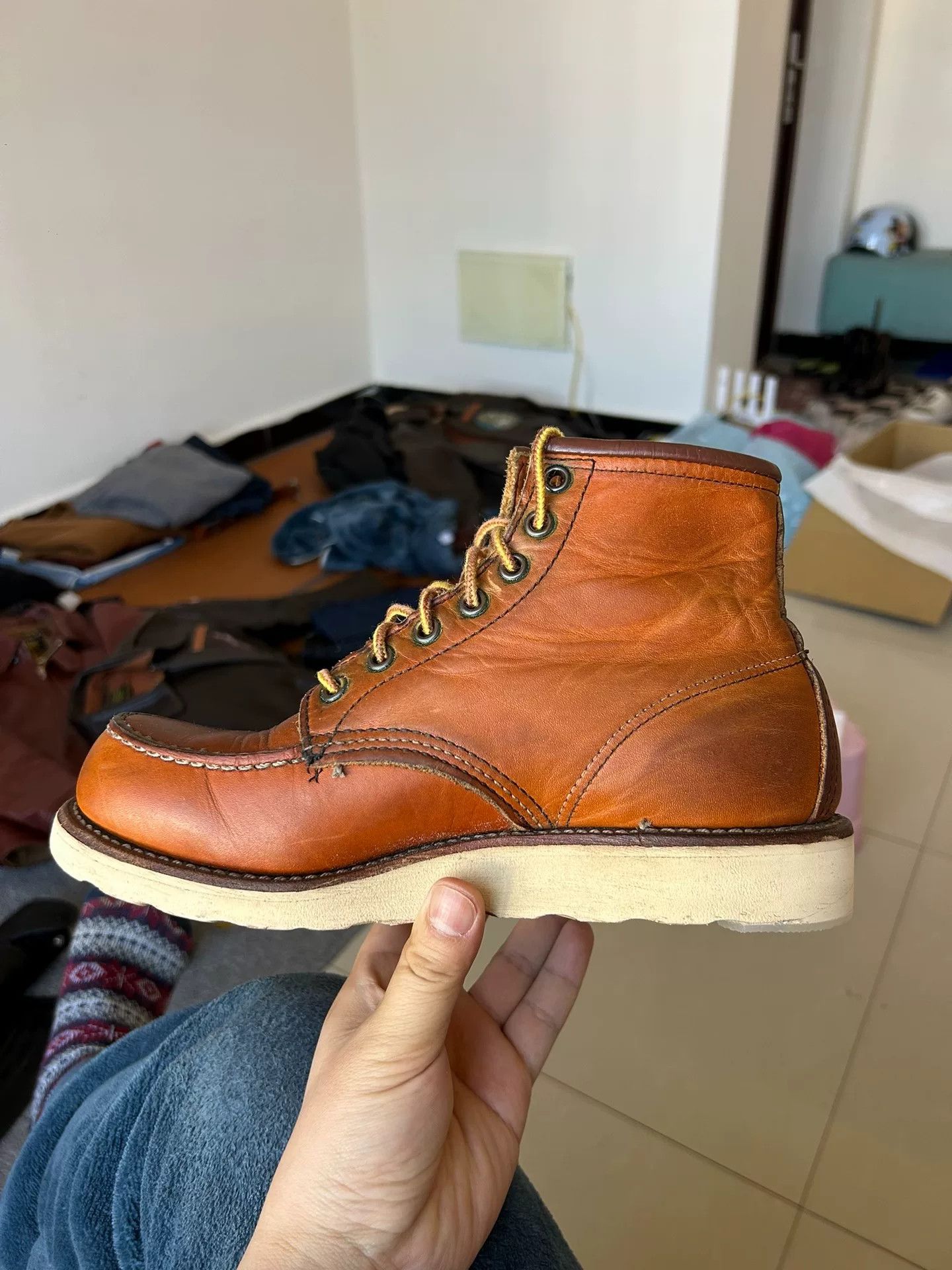 Red Wing redwing 875 leather boots size 6D Size US 6 / EU 39 - 5 Thumbnail