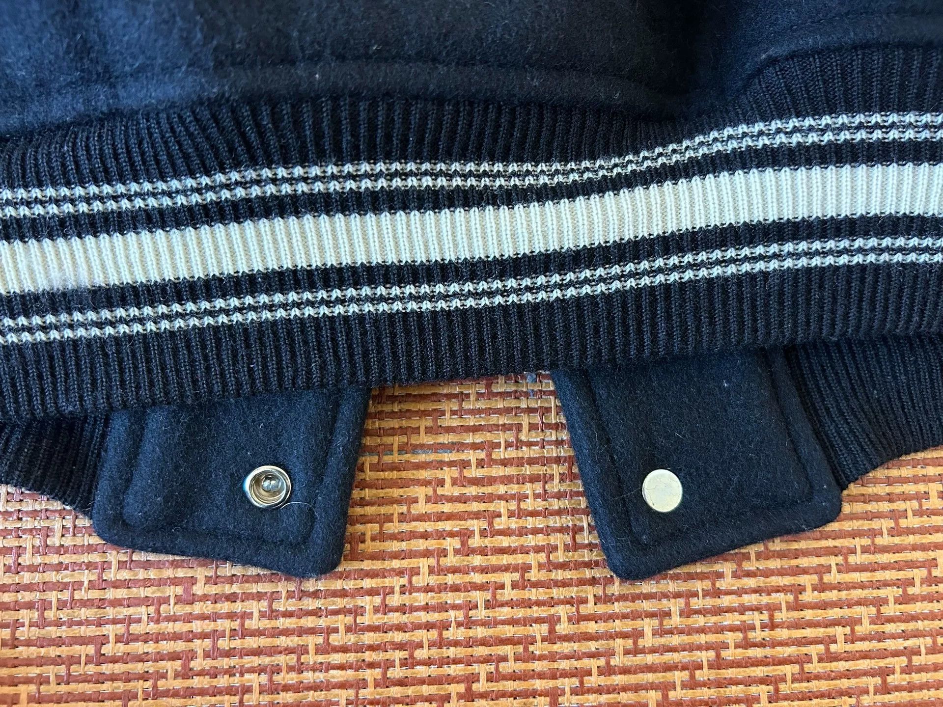 The Real McCoy's stylish black varsity jacket with logo Size US M / EU 48-50 / 2 - 7 Thumbnail