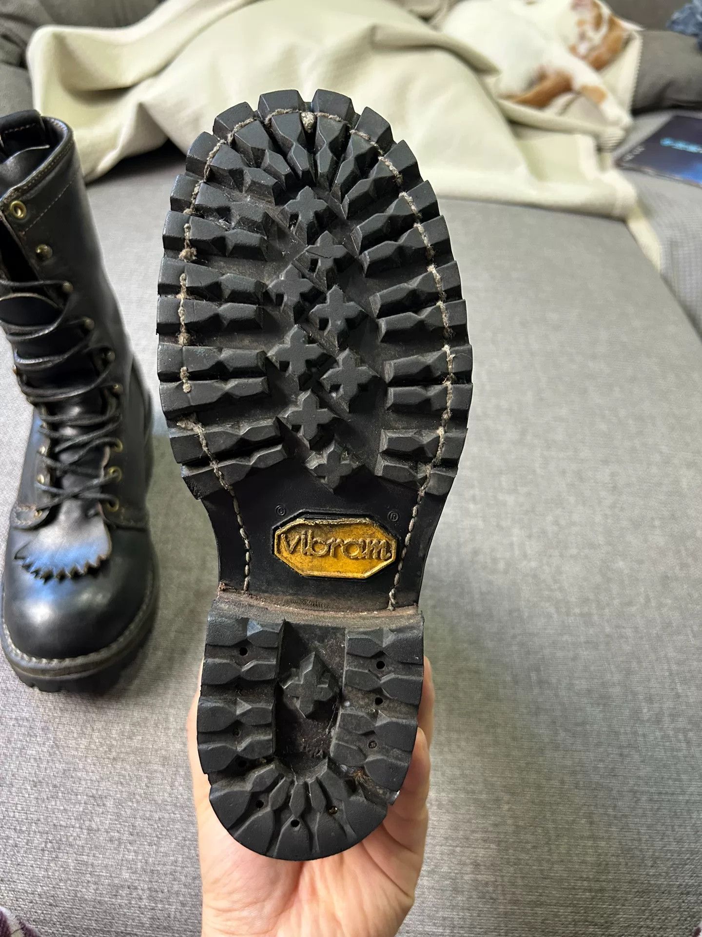 WESCO wesco black leather lace-up boots Size US 5.5 / EU 38 - 6 Thumbnail