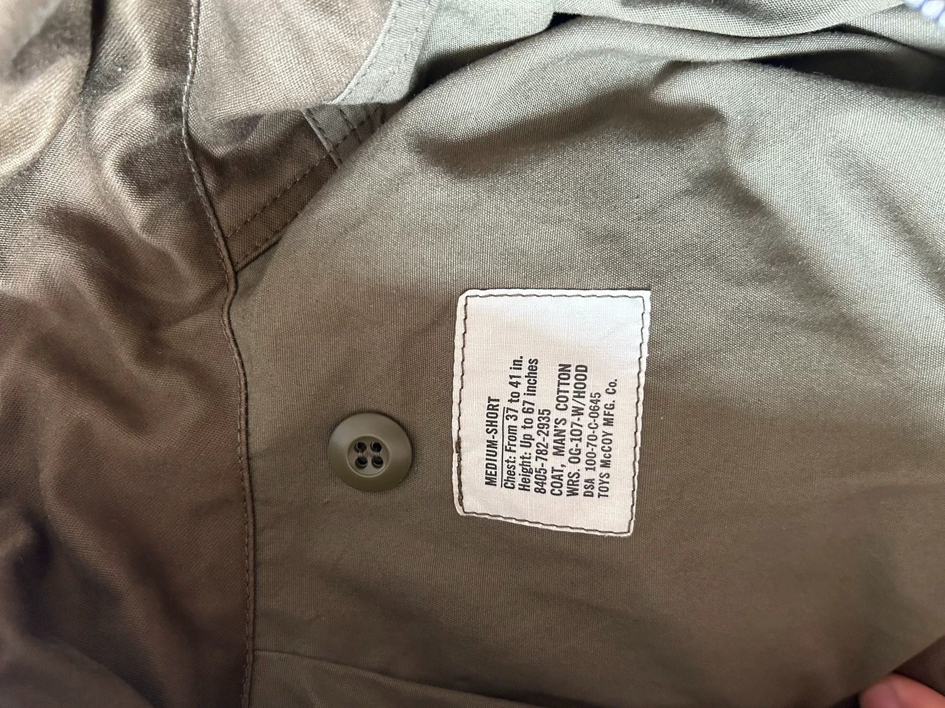 TOYS McCOY toys McCoy M65 Military Style Jacket Size US M / EU 48-50 / 2 - 9 Thumbnail