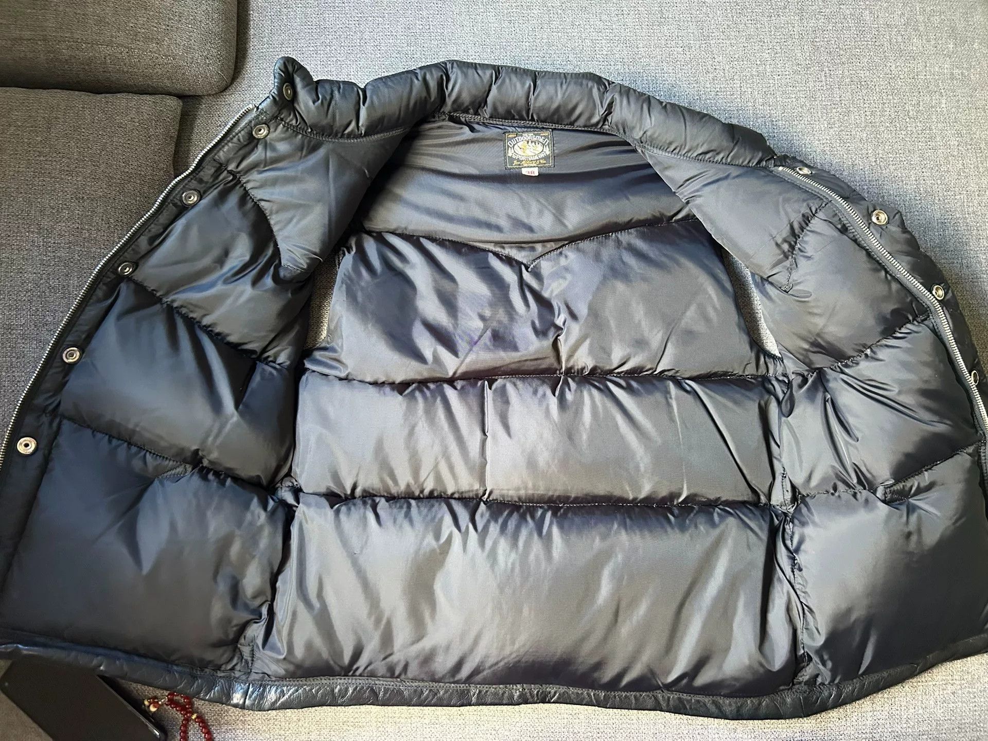 The Real McCoy's real mccoy leather down vest for men Size US M / EU 48-50 / 2 - 8 Thumbnail