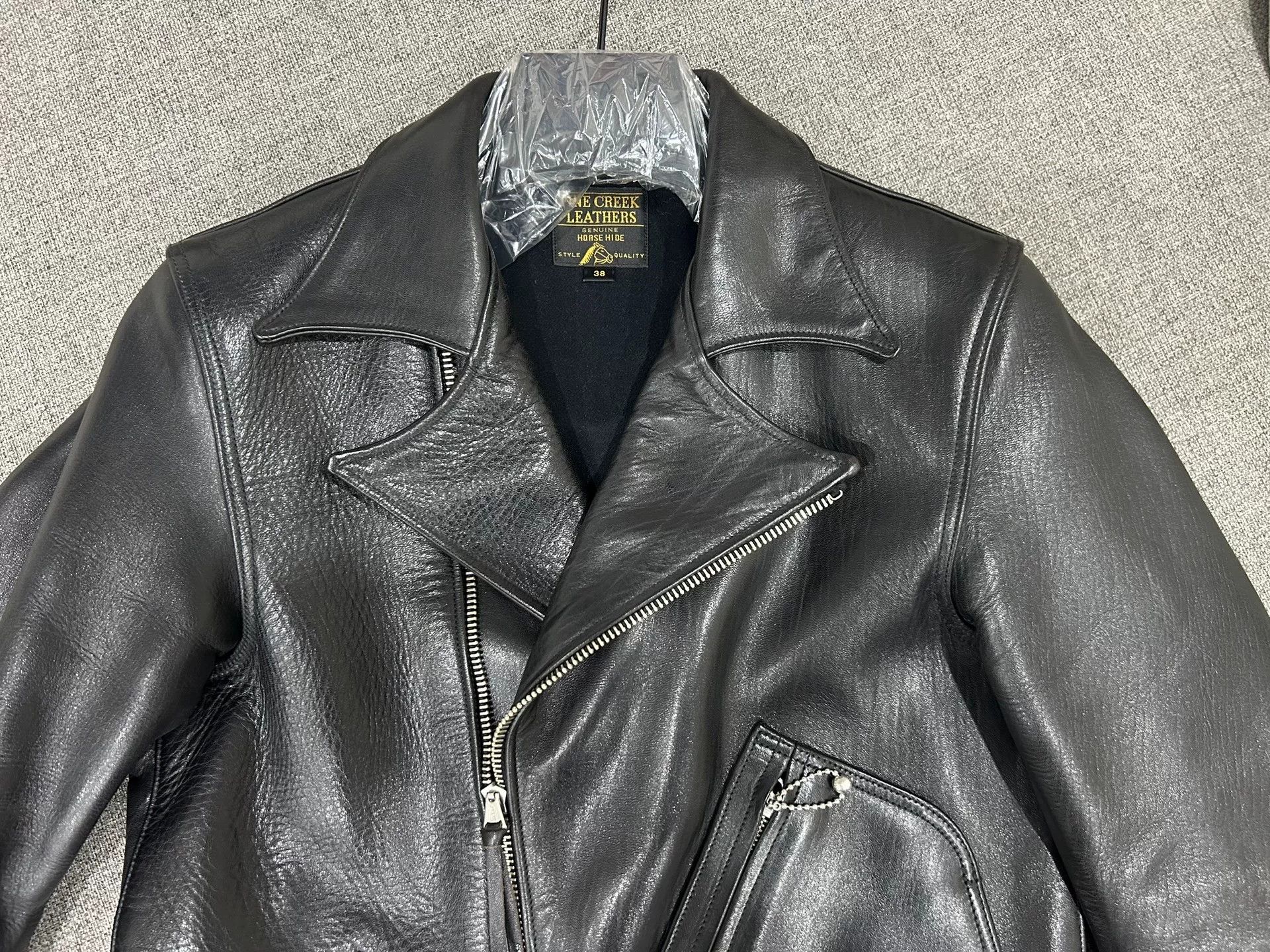 Fine Creek fine creek leather thick motorcycle jacket Size US M / EU 48-50 / 2 - 3 Thumbnail