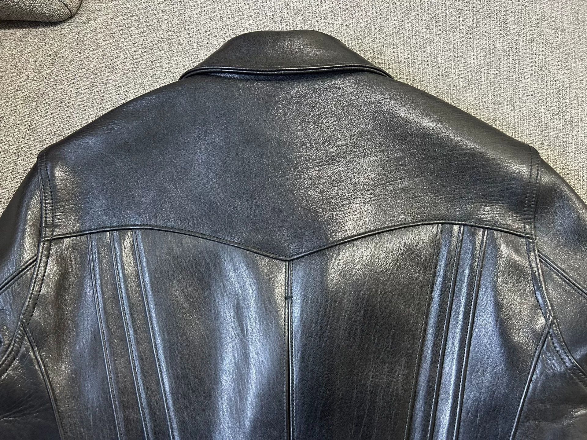 Fine Creek fine creek leather thick motorcycle jacket Size US M / EU 48-50 / 2 - 9 Thumbnail