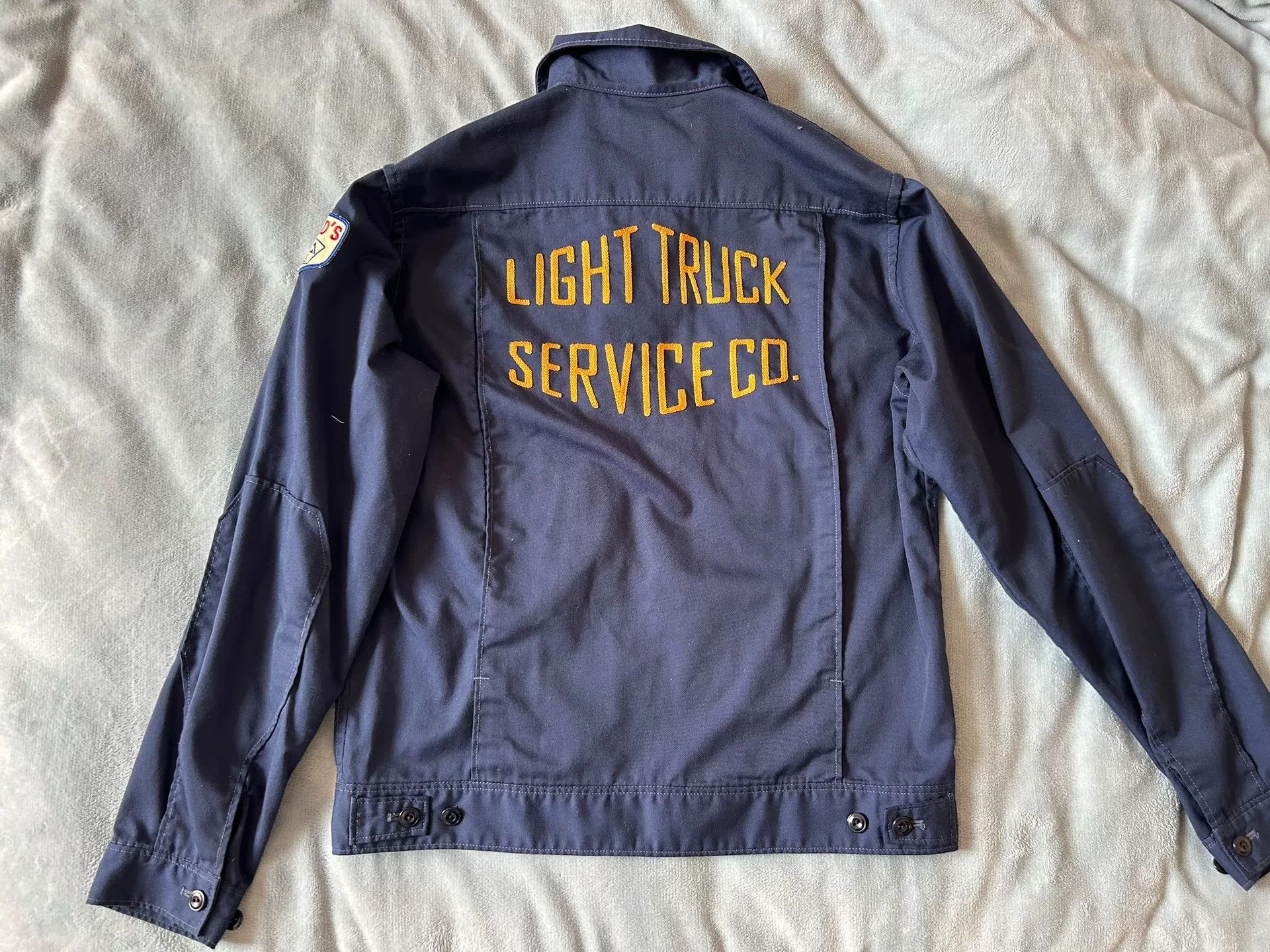 Pherrow's navy blue workwear embroidered jacket Size US M / EU 48-50 / 2 - 2 Thumbnail