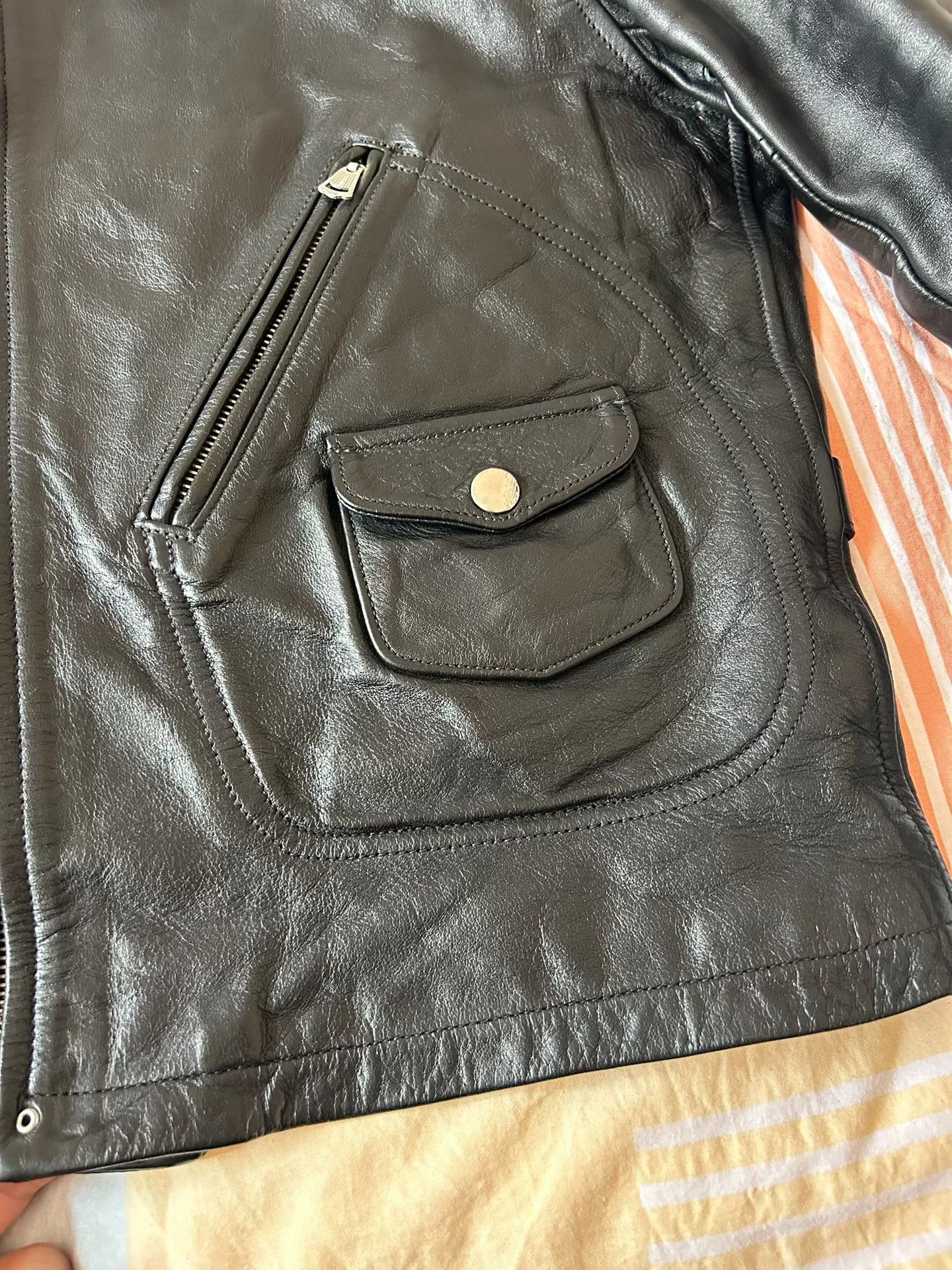 Pherrow's vintage black leather sports jacket Size US M / EU 48-50 / 2 - 5 Thumbnail
