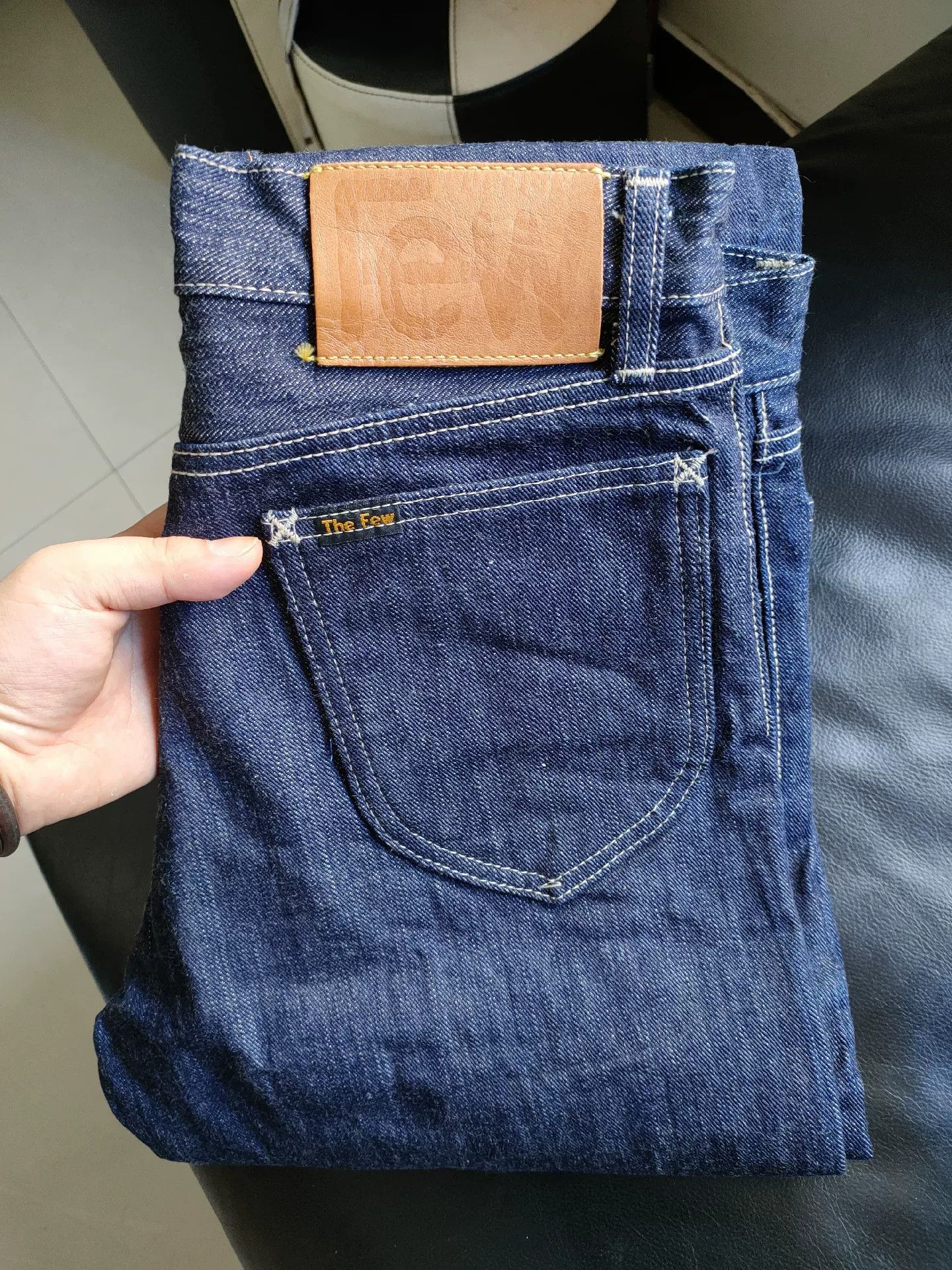 The Real McCoy's dark blue denim cowboy pants for men Size US 30 / EU 46 - 3 Thumbnail