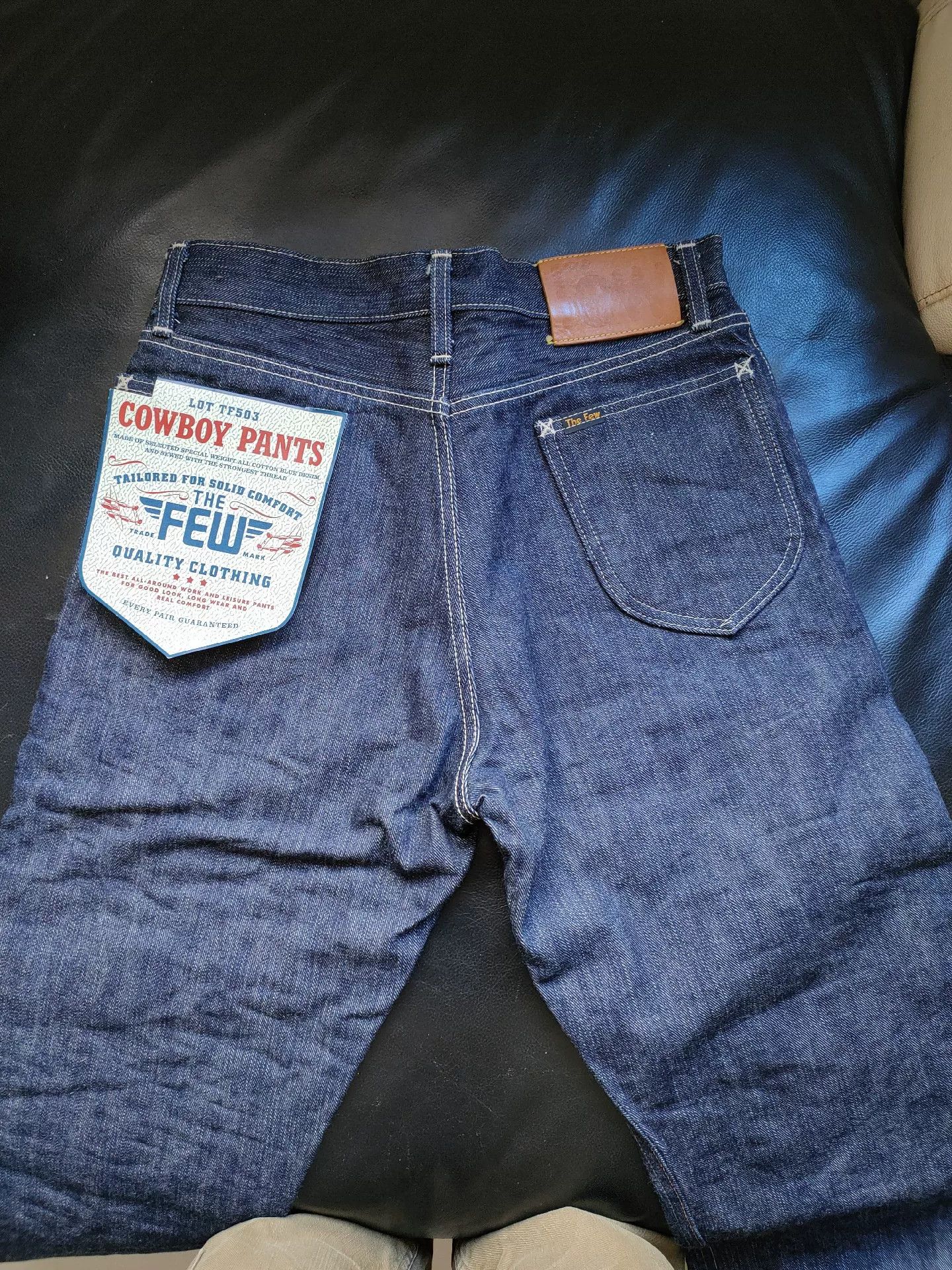 The Real McCoy's dark blue denim cowboy pants for men Size US 30 / EU 46 - 4 Thumbnail