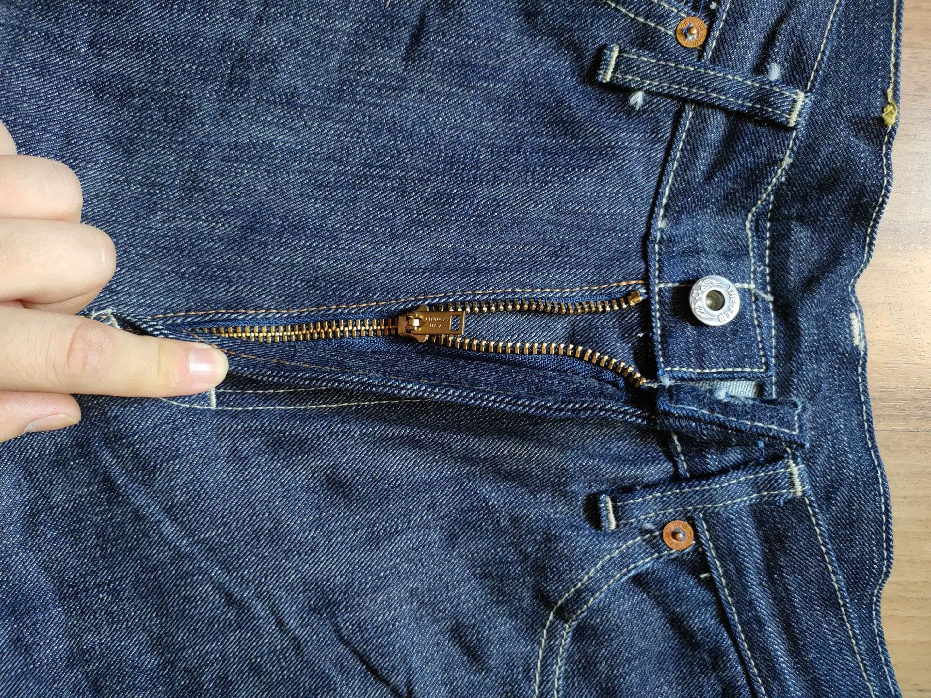 The Real McCoy's dark blue denim cowboy pants for men Size US 30 / EU 46 - 7 Thumbnail