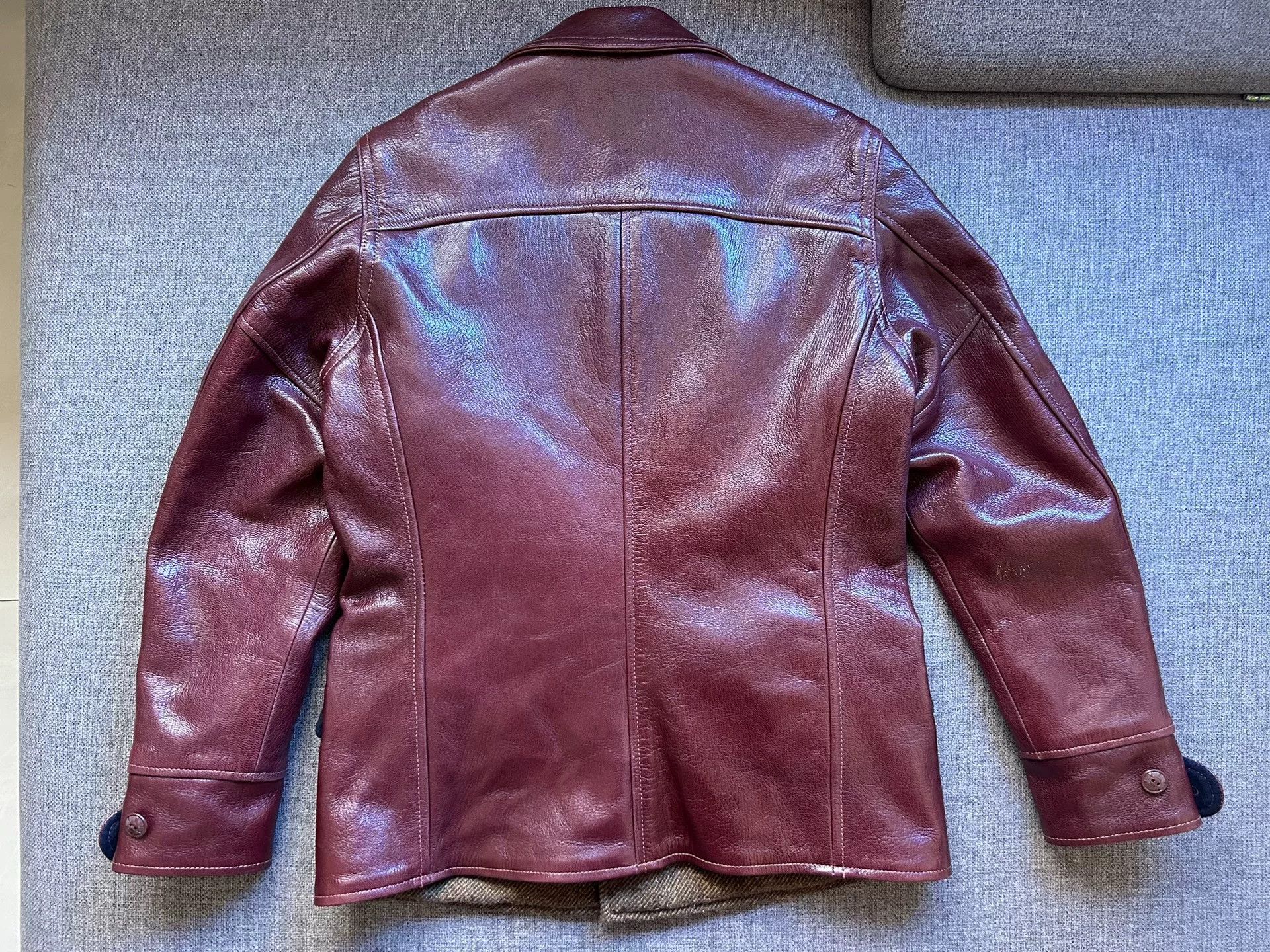 Freewheelers freewheelers leather jacket in burgundy Size US S / EU 44-46 / 1 - 2 Thumbnail