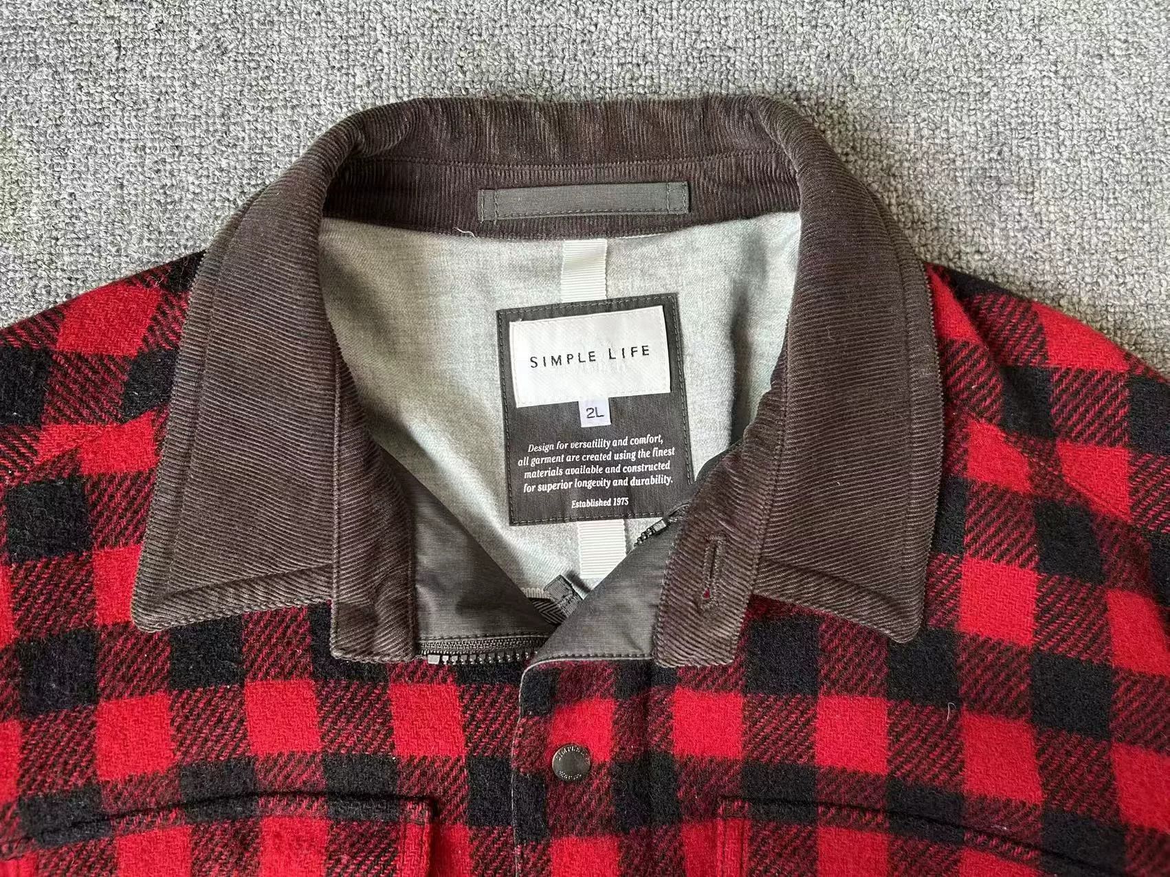 Woolrich Woolen Mills woolrich red plaid flannel shirt jacket Size US XXL / EU 58 / 5 - 3 Thumbnail