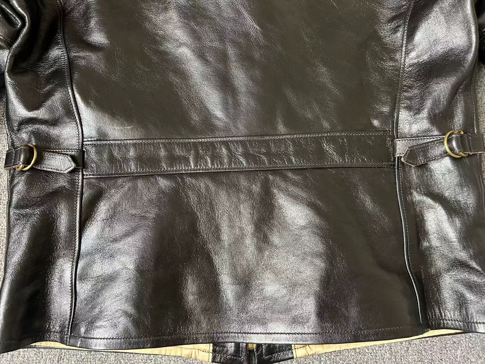 California Republic rare black leather jacket with unique design Size US XXL / EU 58 / 5 - 7 Thumbnail