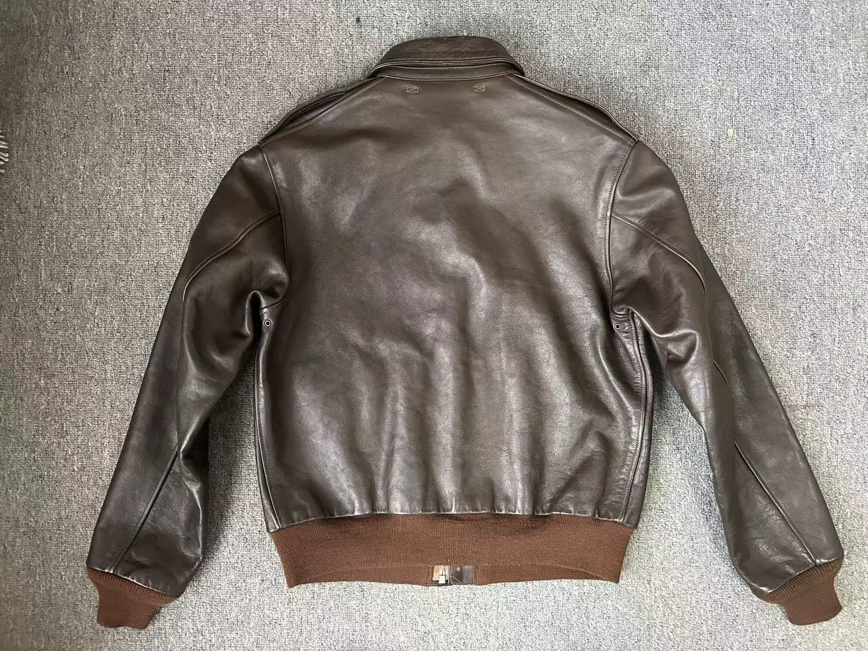 TOYS McCOY vintage brown leather A2 bomber jacket Size US M / EU 48-50 / 2 - 2 Thumbnail