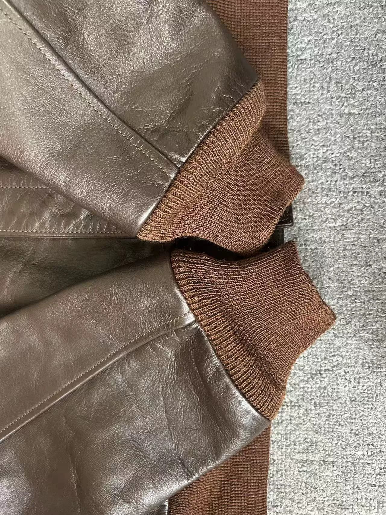 TOYS McCOY vintage brown leather A2 bomber jacket Size US M / EU 48-50 / 2 - 9 Thumbnail