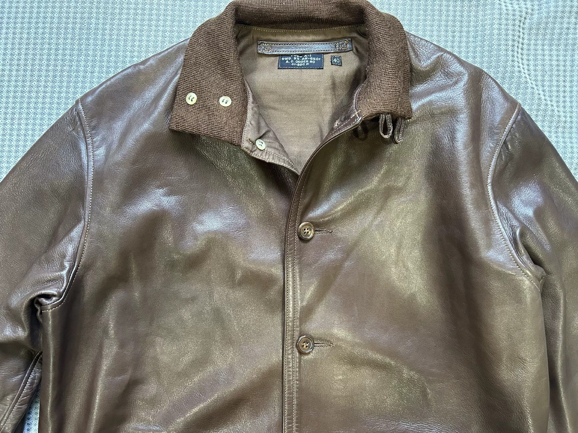 Eastman Leather Clothing eastman leather a1 bomber jacket in brown Size US M / EU 48-50 / 2 - 4 Thumbnail