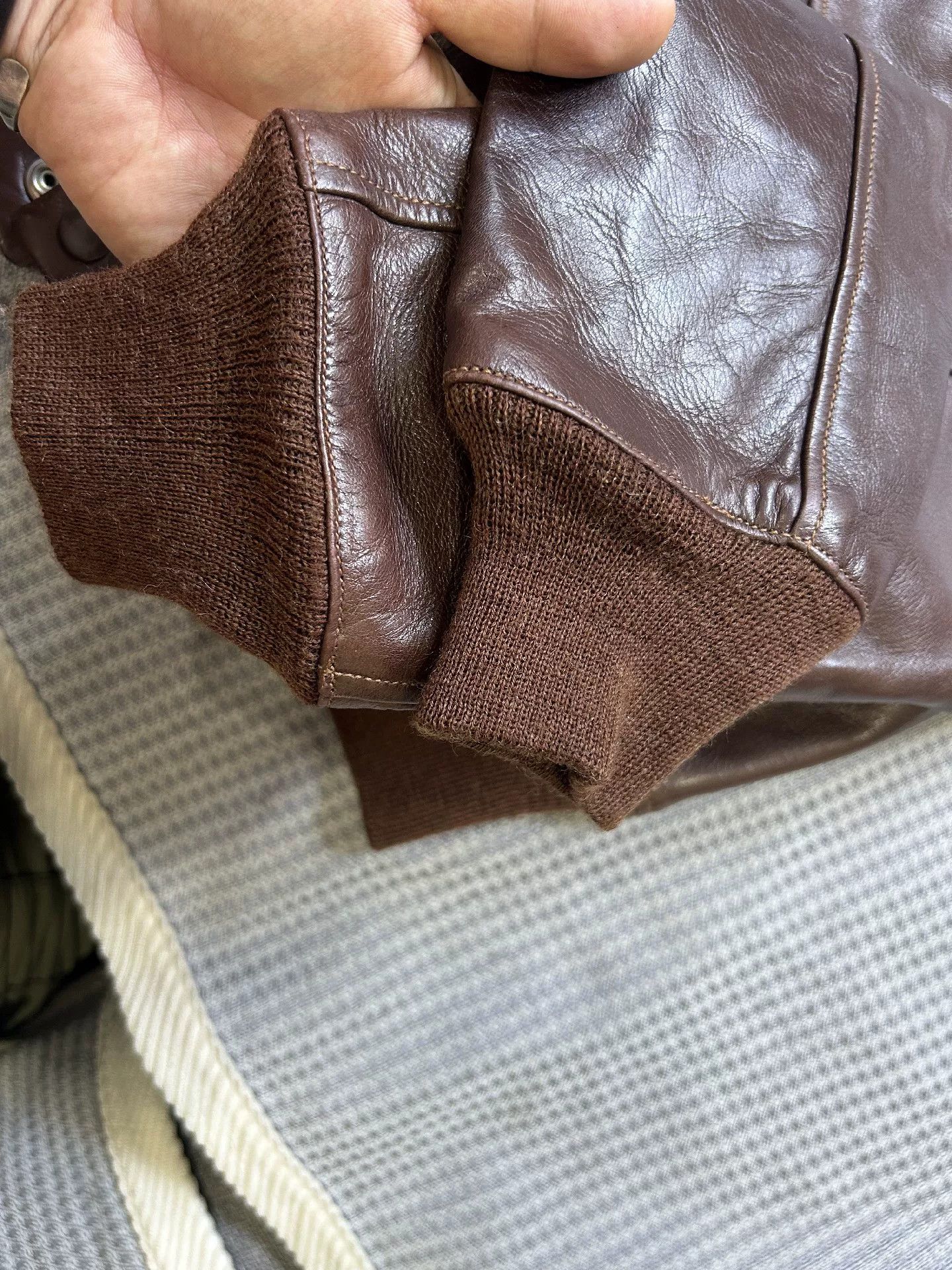 Eastman Leather Clothing eastman leather a1 bomber jacket in brown Size US M / EU 48-50 / 2 - 9 Thumbnail