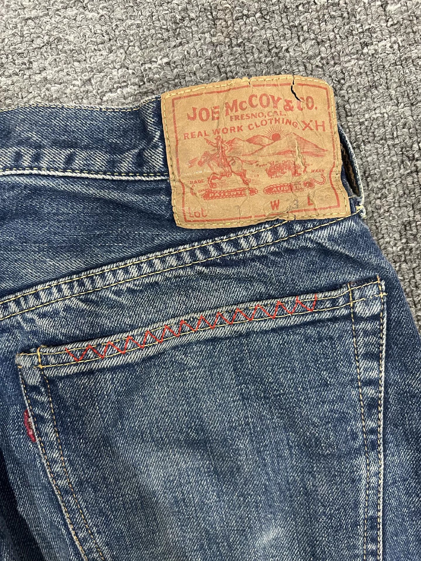 The Real McCoy's joe mccoy distressed denim jeans in size 33 Size US 33 - 6 Thumbnail