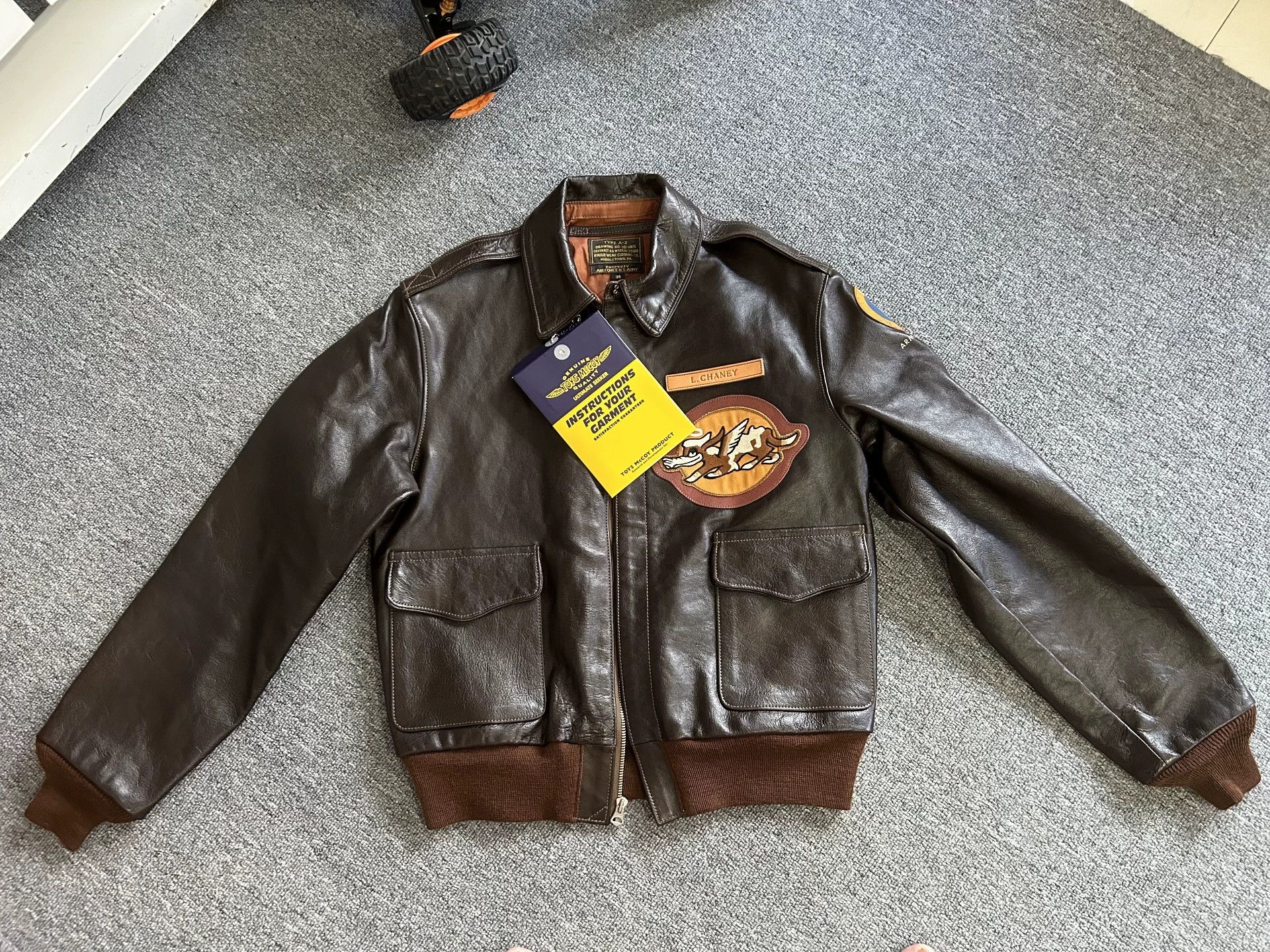 TOYS McCOY toys McCoy A2 Pilot Leather Jacket Size US M / EU 48-50 / 2 - 2 Thumbnail