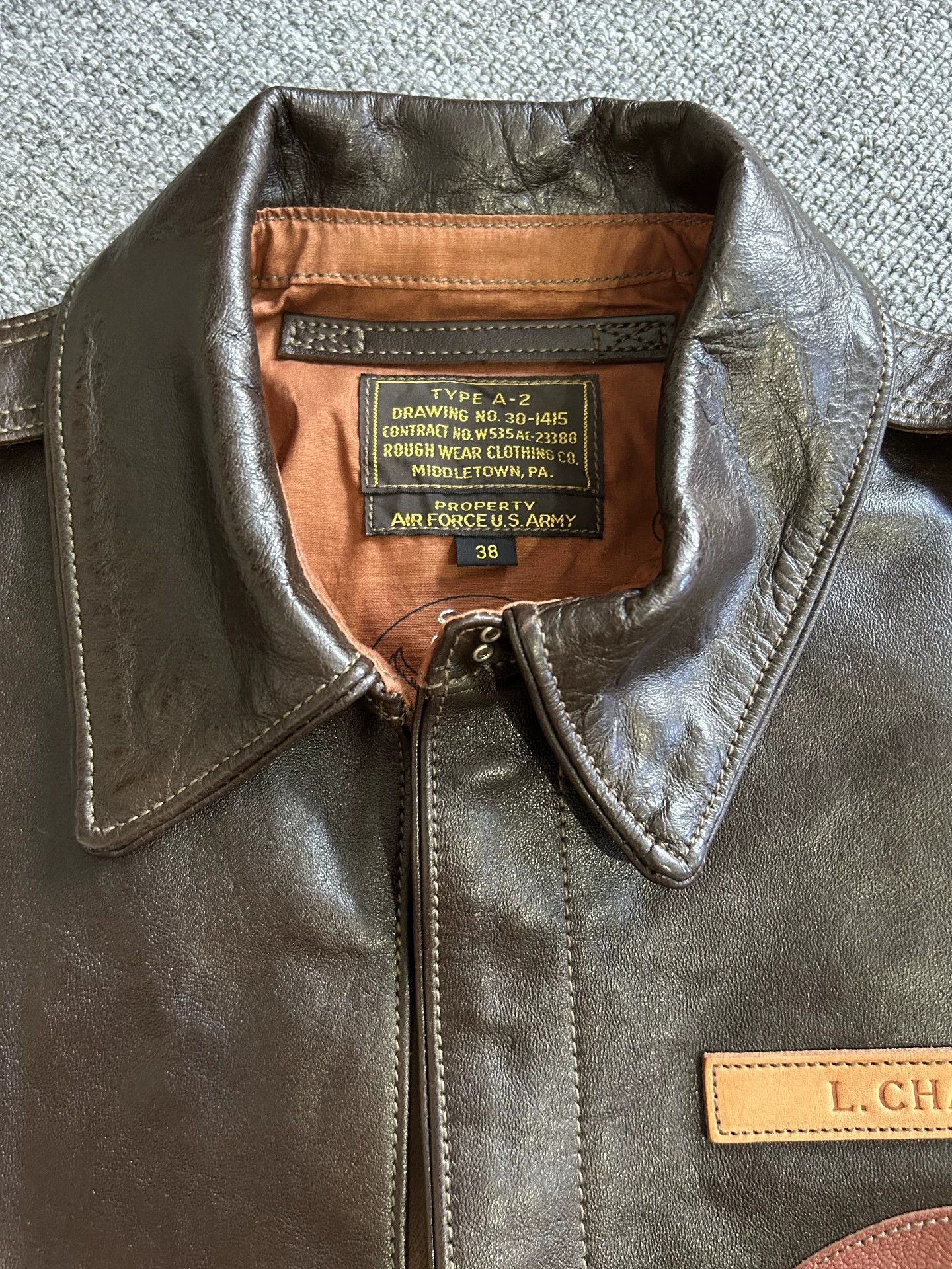 TOYS McCOY toys McCoy A2 Pilot Leather Jacket Size US M / EU 48-50 / 2 - 3 Thumbnail