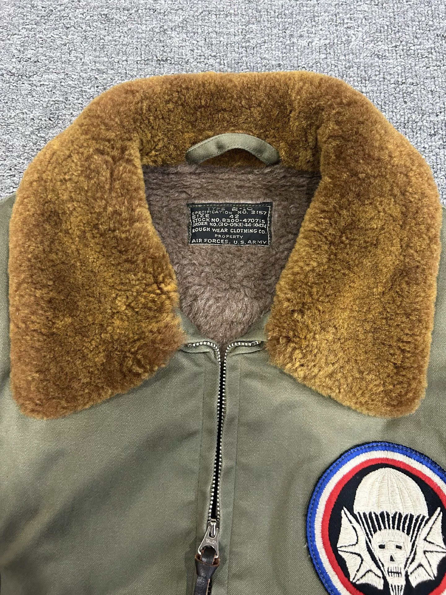 The Real McCoy's real McCoy B10 Flight Jacket in Olive Green Size US L / EU 52-54 / 3 - 4 Thumbnail