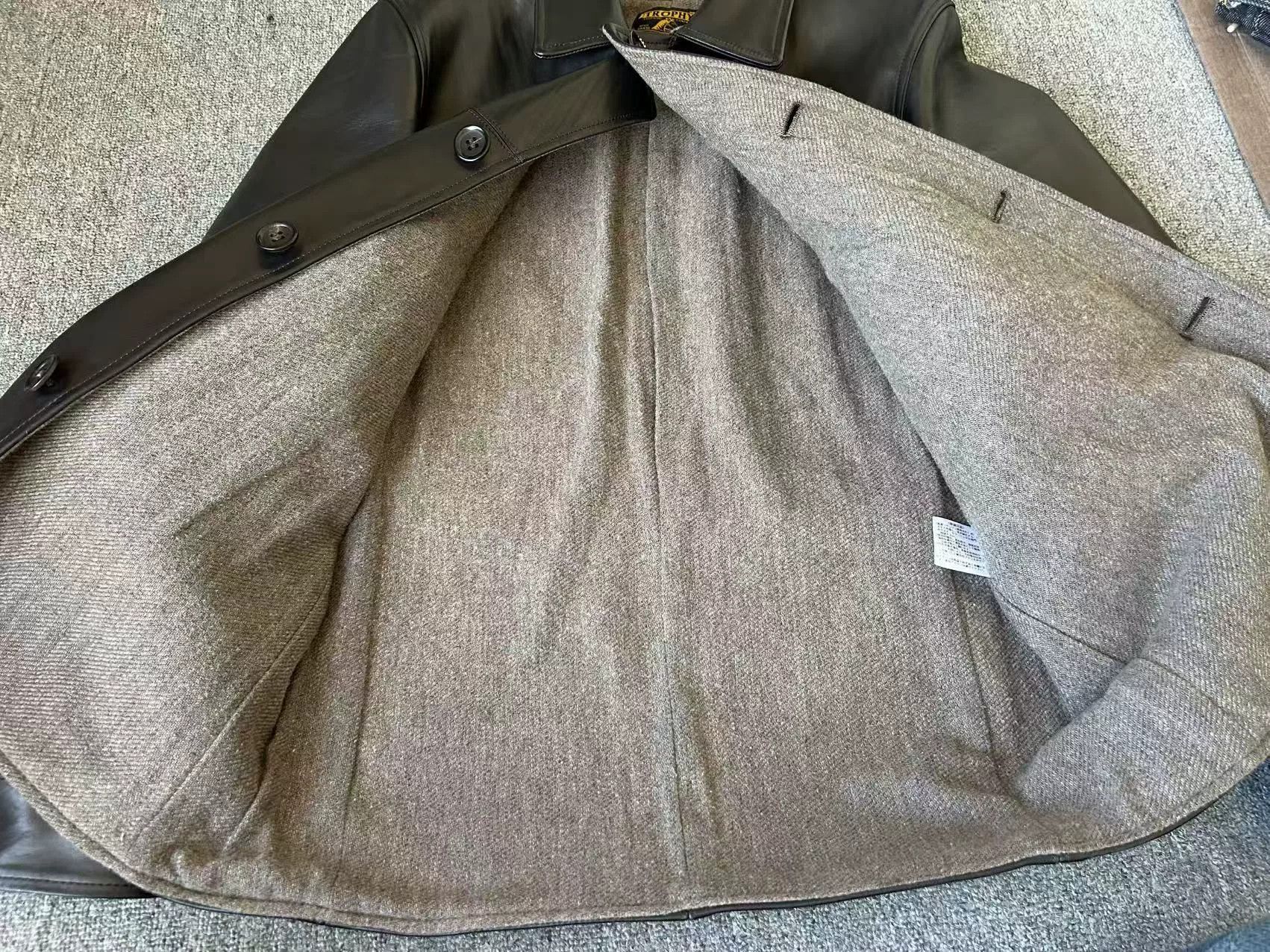 Trophy Clothing premium leather outerwear jacket size 38 Size US M / EU 48-50 / 2 - 9 Thumbnail
