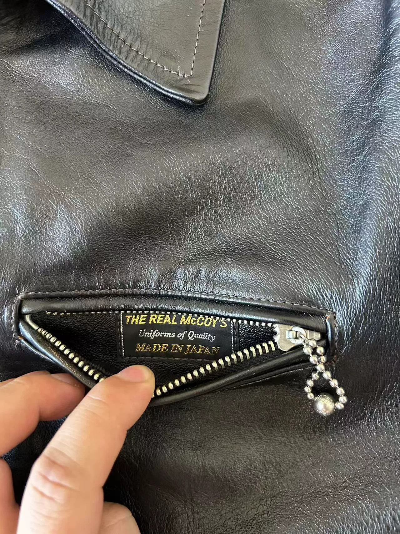 The Real McCoy's real McCoy 1930 black leather jacket Size US M / EU 48-50 / 2 - 9 Thumbnail