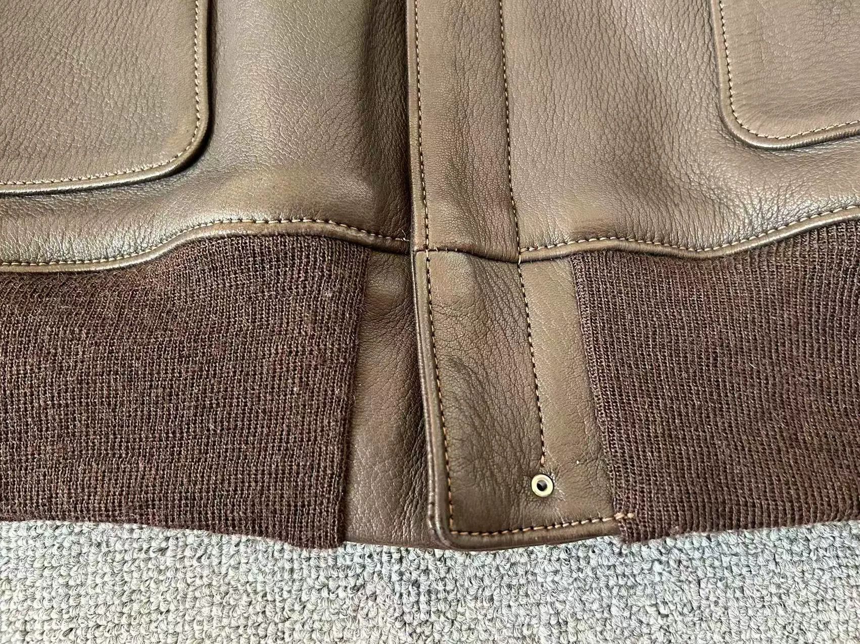 The Real McCoy's real mccoy a2 brown leather flight jacket Size US M / EU 48-50 / 2 - 8 Thumbnail