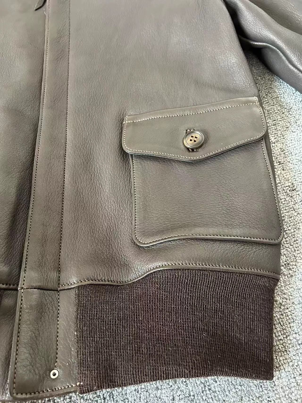 The Real McCoy's real mccoy a2 brown leather flight jacket Size US M / EU 48-50 / 2 - 6 Thumbnail