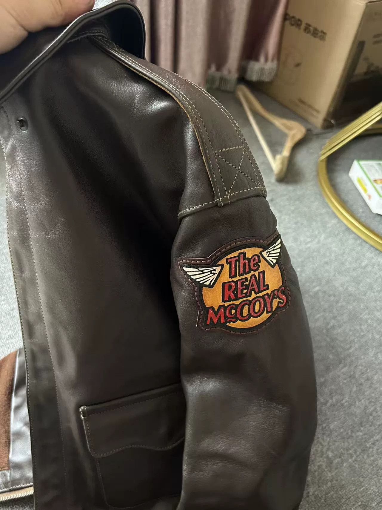 The Real McCoy's real mccoy a2 flight jacket in brown Size US S / EU 44-46 / 1 - 9 Thumbnail