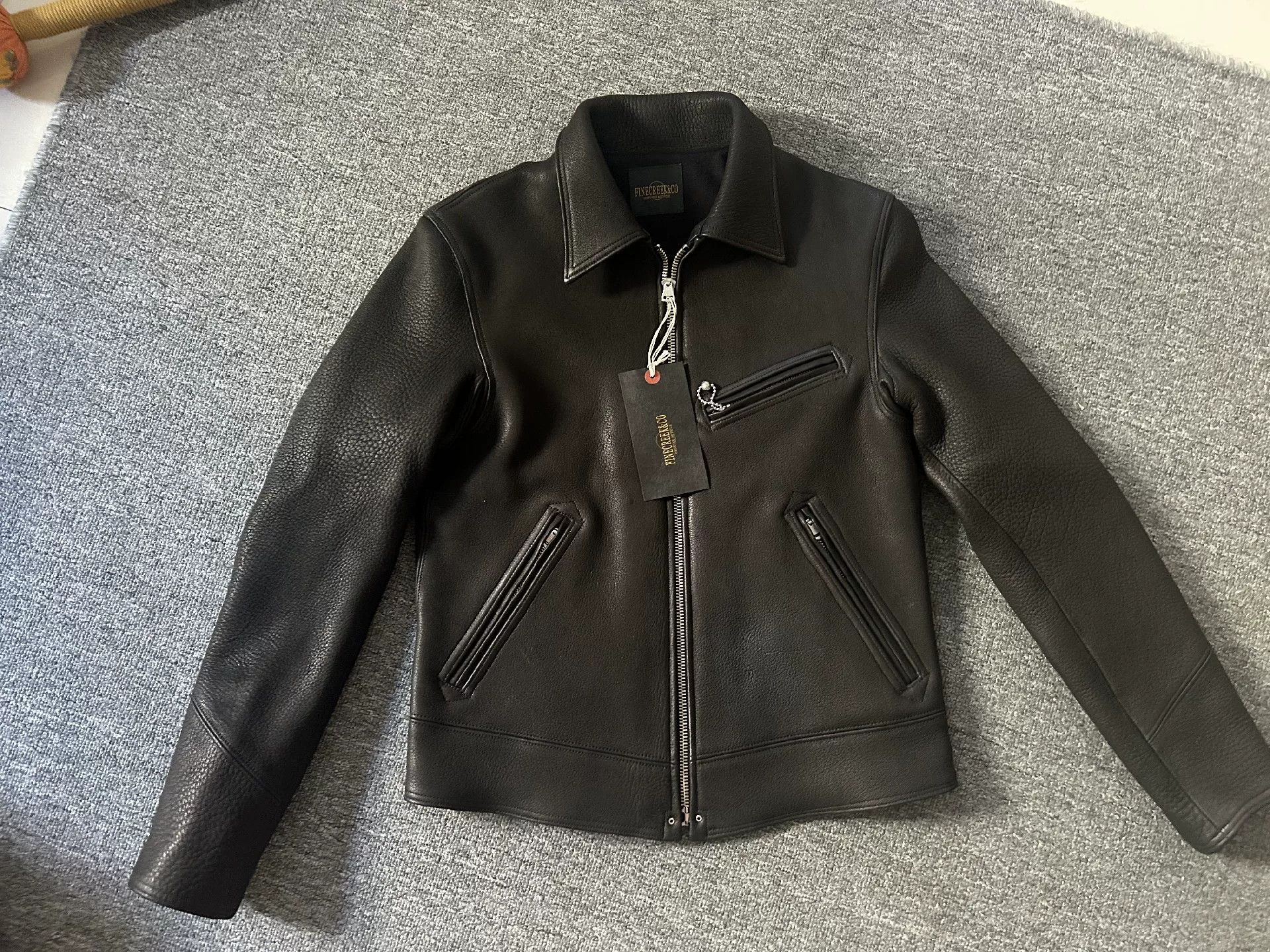 Fine Creek fine creek leather jacket in black Size US M / EU 48-50 / 2 - 5 Thumbnail