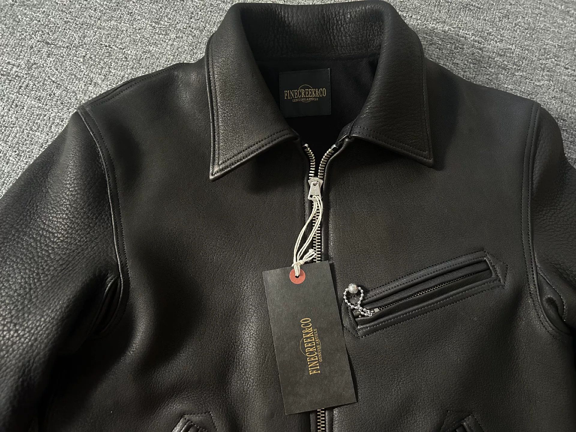 Fine Creek fine creek leather jacket in black Size US M / EU 48-50 / 2 - 3 Thumbnail