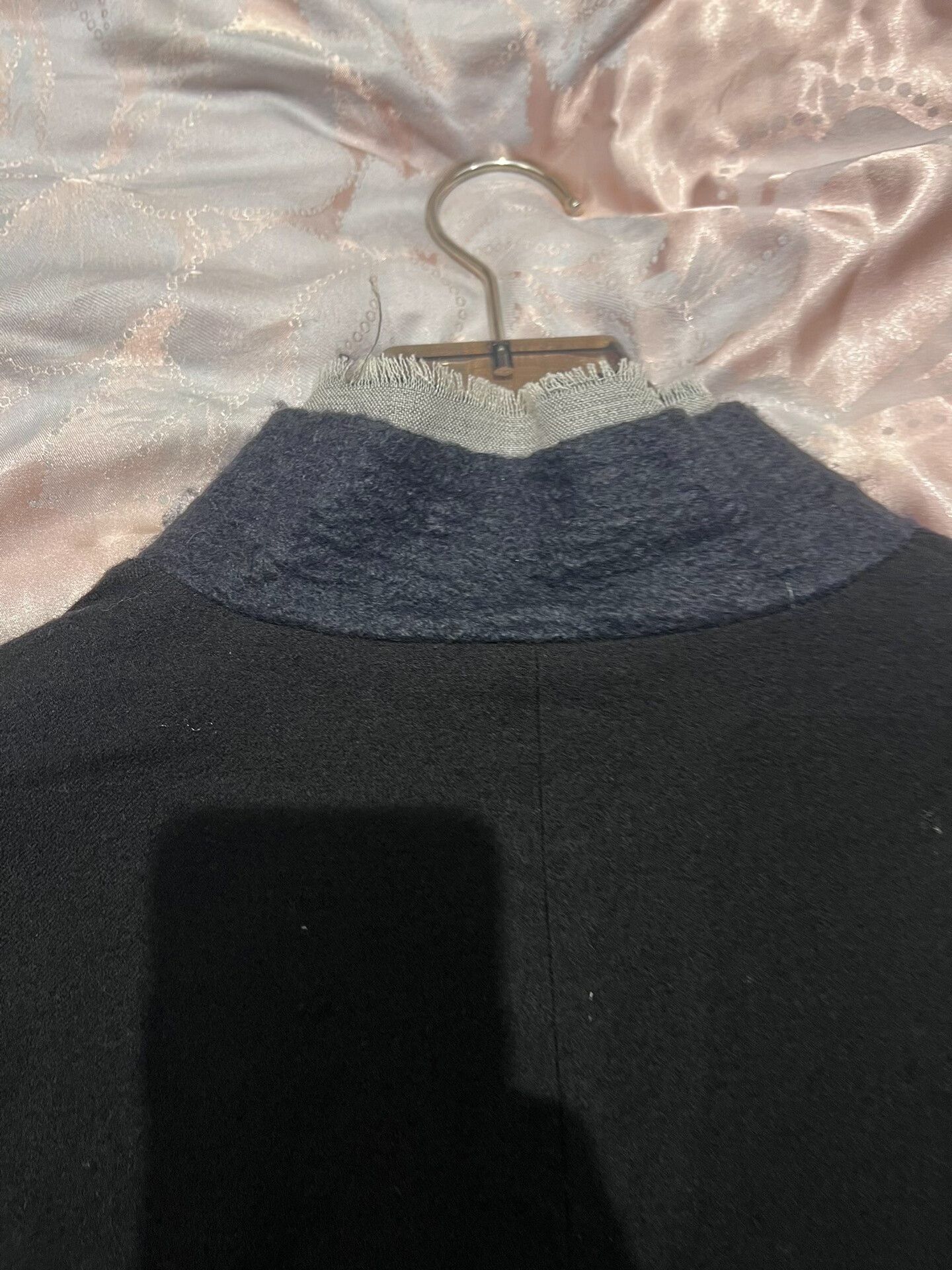 Archivio J.M. Ribot black ribbed coat with silk lining Size US M / EU 48-50 / 2 - 7 Thumbnail