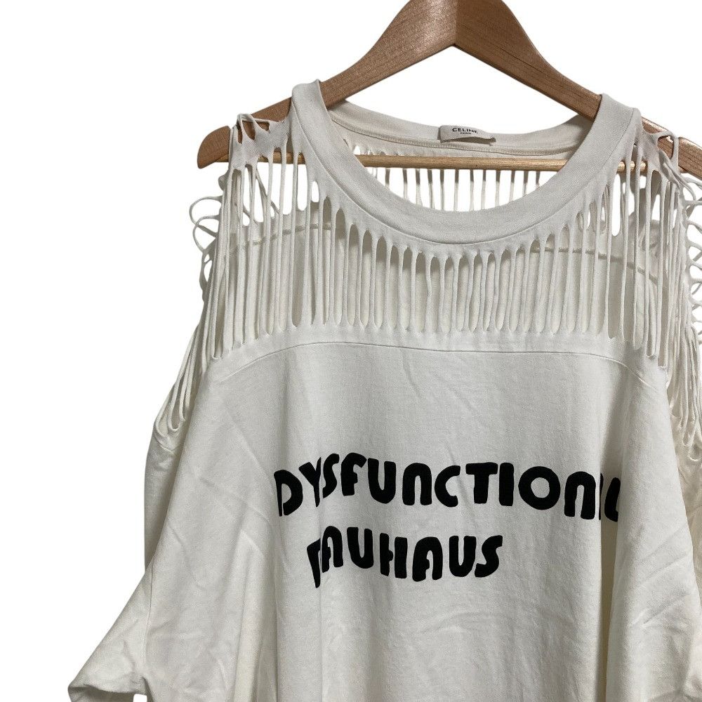 Celine Celine Celine Dysfunctional Bauhaus Long Sleeve T-shirt Cotton T-Shirts 2X58E671Q DUTY FREE for USA Size ONE SIZE - 3 Thumbnail