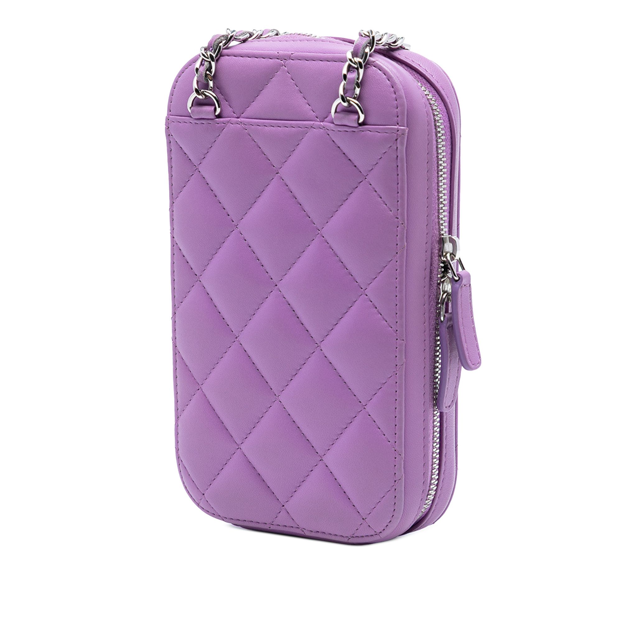 Chanel Chanel CC Quilted Lambskin Zip Phone Case Size ONE SIZE - 2 Thumbnail