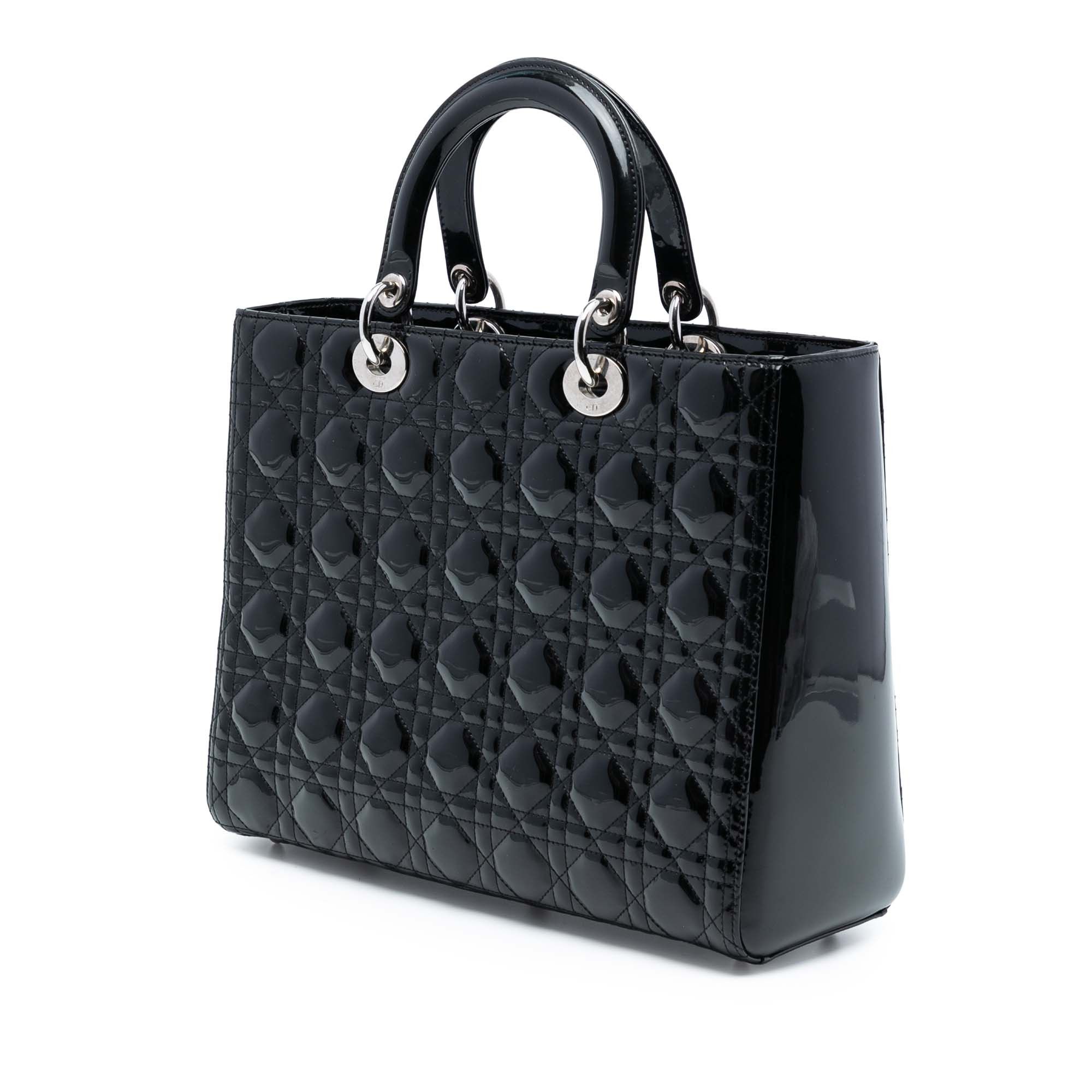 Dior Dior Large Patent Cannage Lady Dior Size ONE SIZE - 2 Thumbnail
