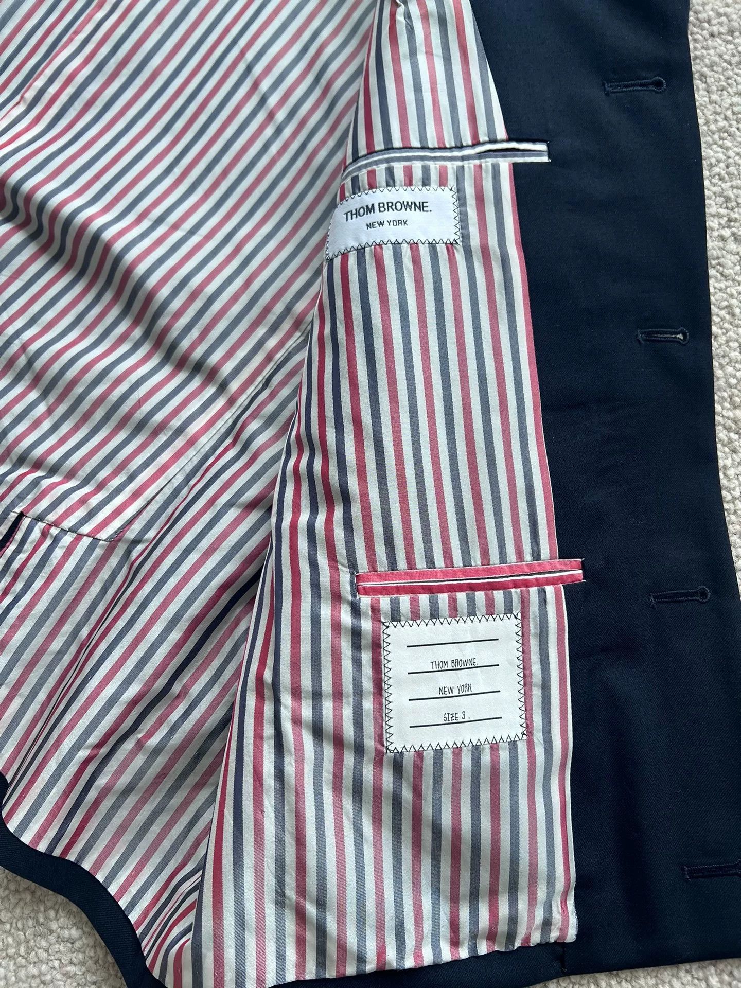 Thom Browne thom browne wool round collar jacket Size US L / EU 52-54 / 3 - 4 Thumbnail