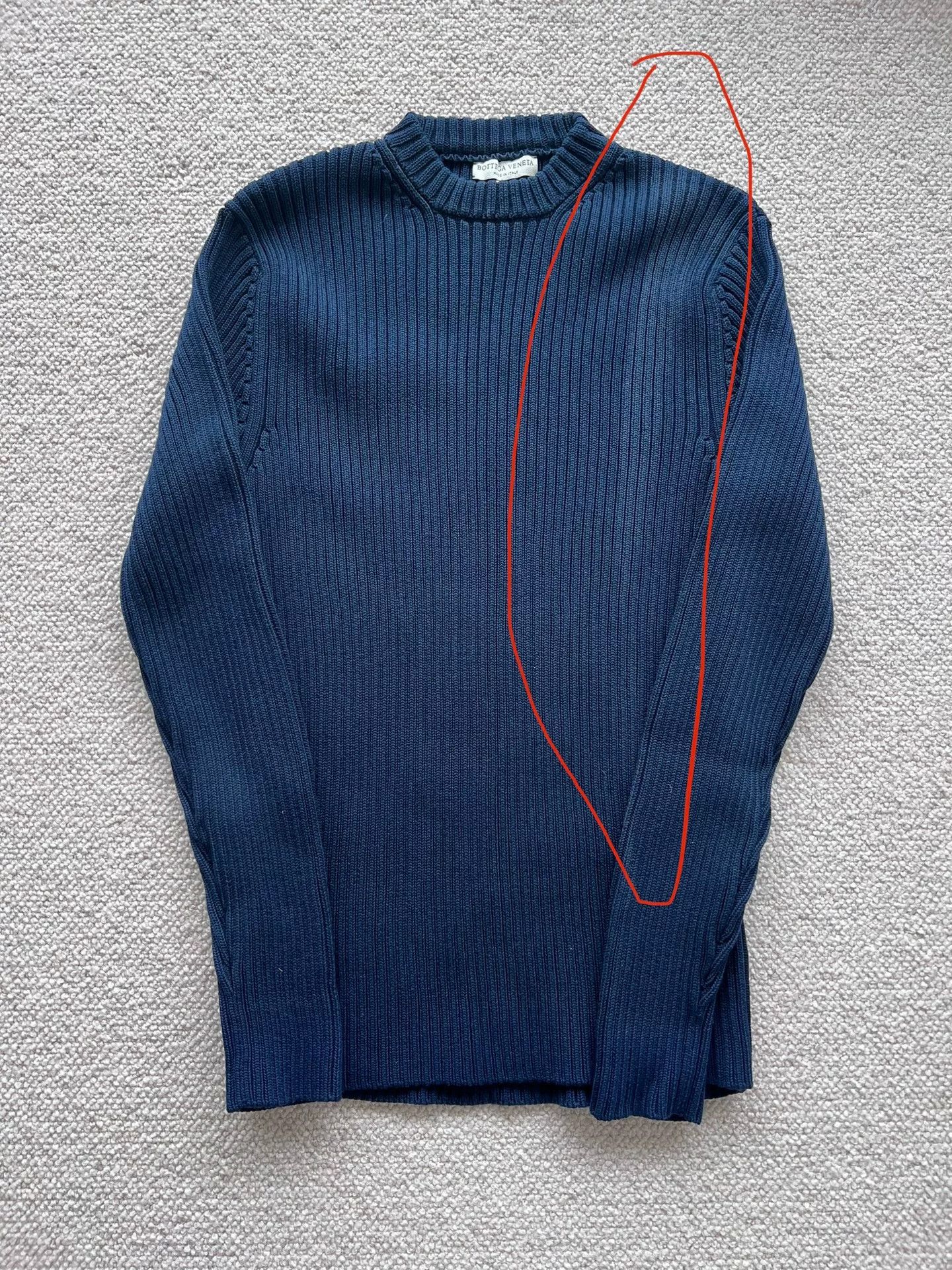 Bottega Veneta elegant navy knitted sweater by Bottega Veneta Size US L / EU 52-54 / 3 - 2 Thumbnail