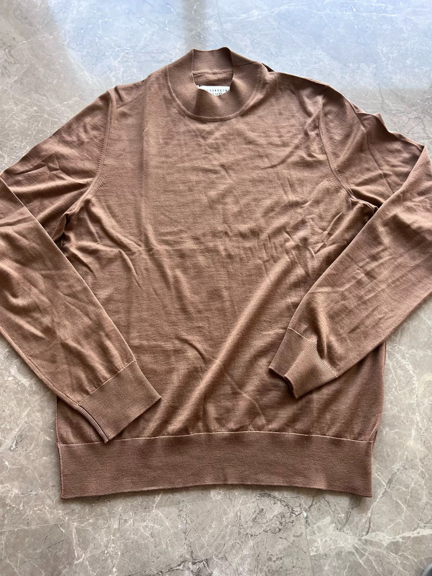 Maison Margiela maison margiela chocolate brown sweater Size L / US 10 / IT 46 - 2 Thumbnail