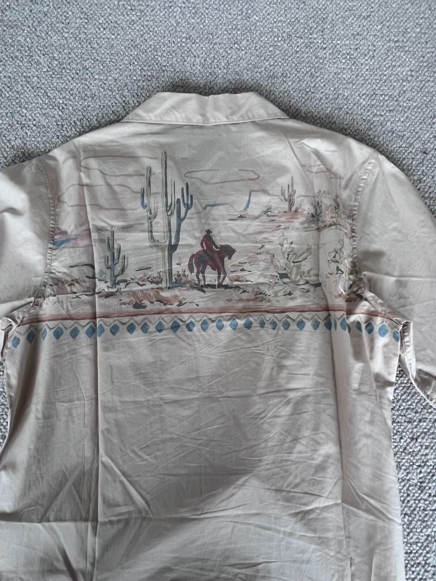 Prada prada western style cuban collar short sleeve shirt Size US L / EU 52-54 / 3 - 4 Thumbnail