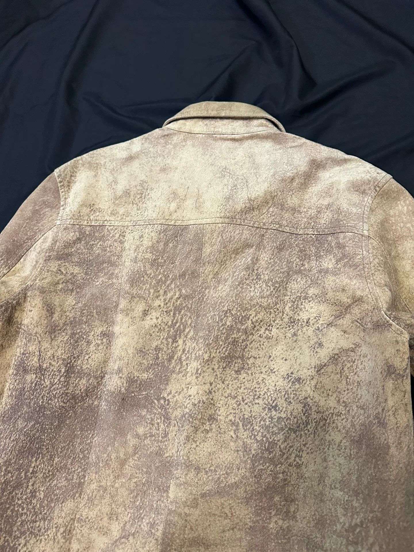 Vintage vintage dual 90s camo-style leather shirt Size US L / EU 52-54 / 3 - 8 Thumbnail
