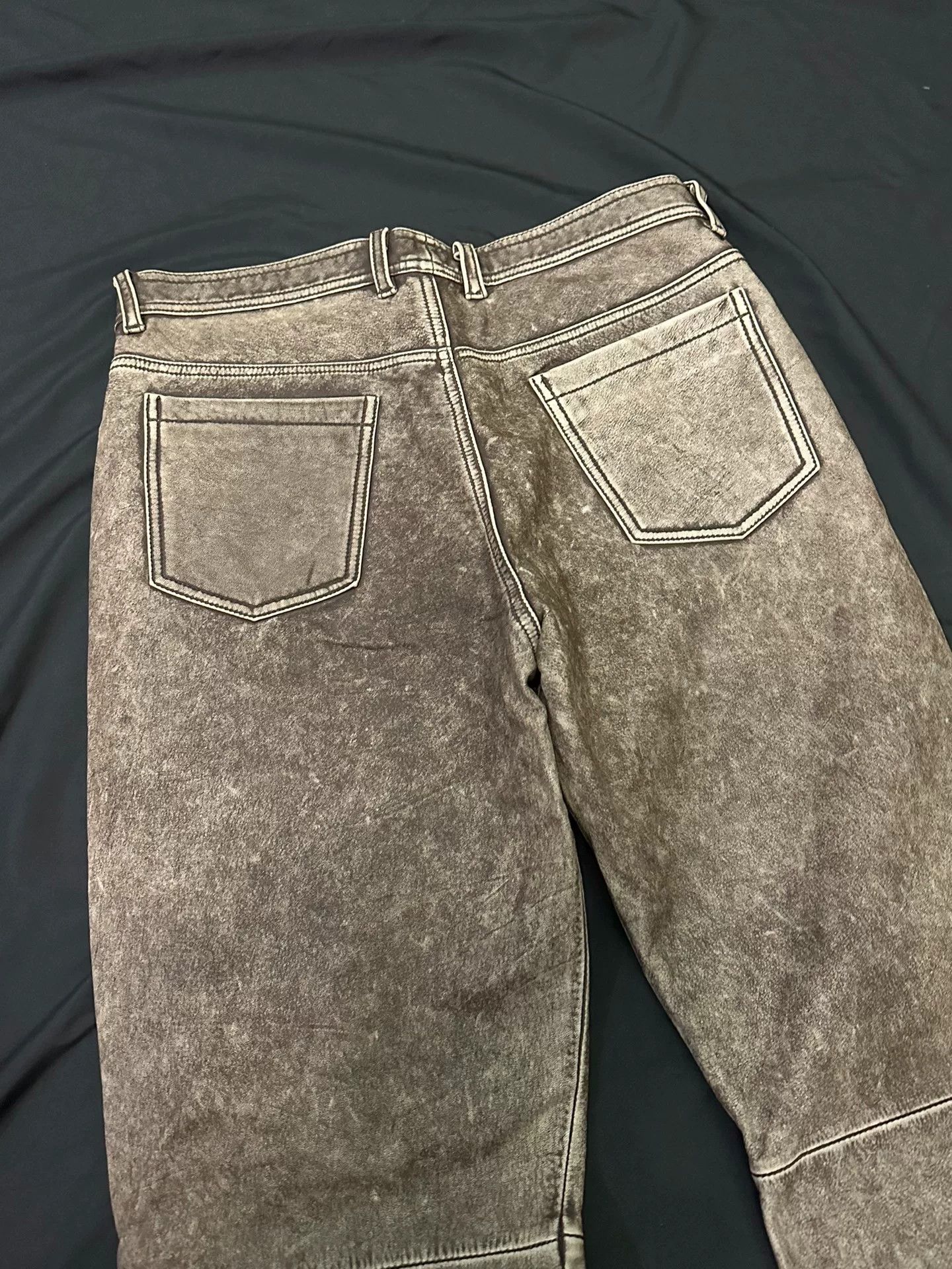 Vintage vintage japanese leather pants with unique finish Size US 34 / EU 50 - 8 Thumbnail