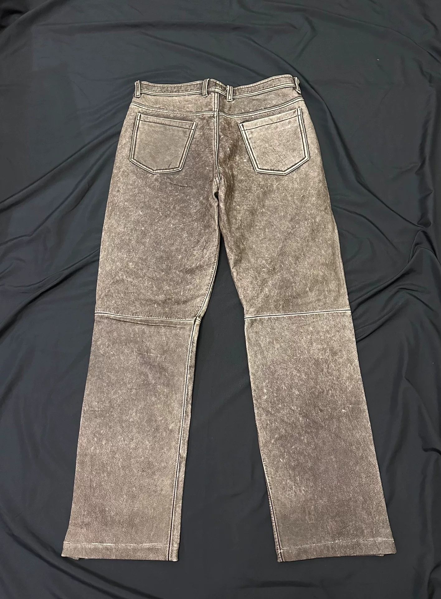 Vintage vintage japanese leather pants with unique finish Size US 34 / EU 50 - 5 Thumbnail
